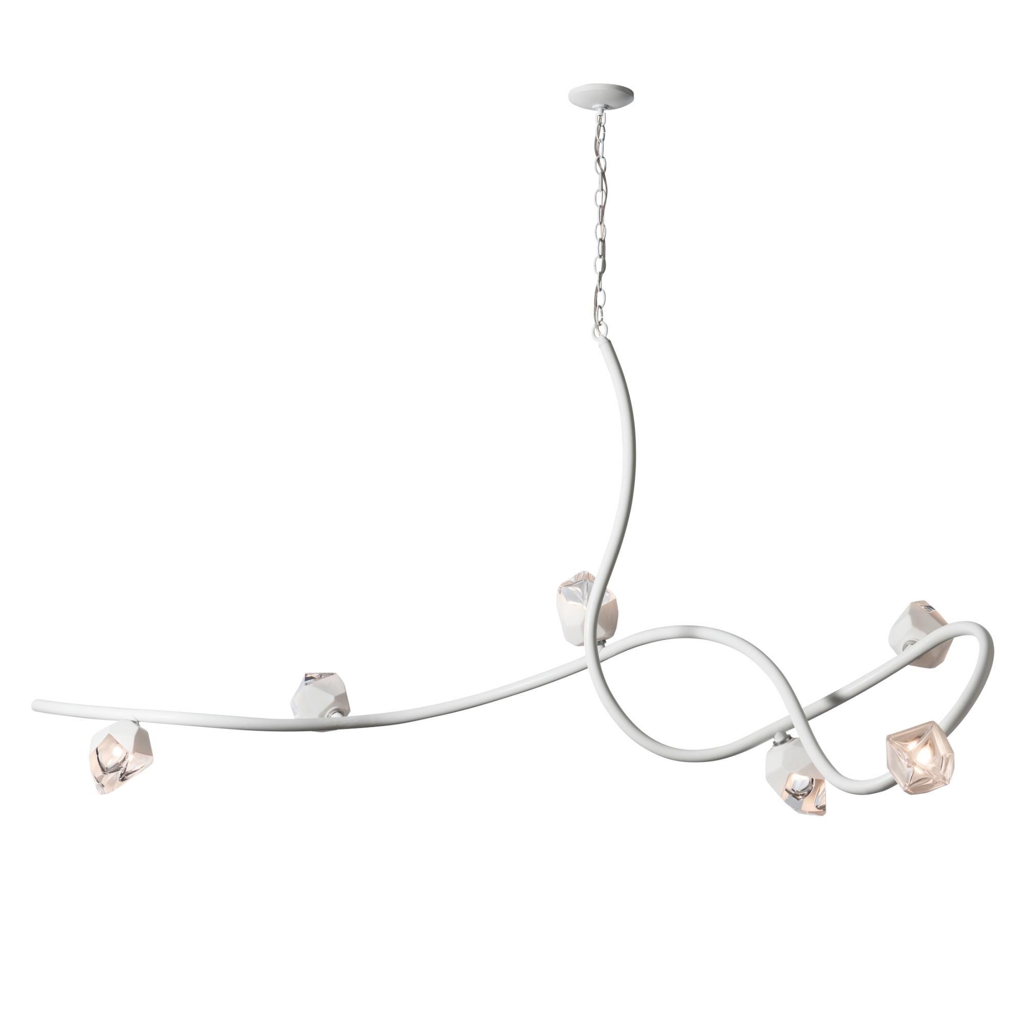 Glacier 69 Inch 6 Light Multi Light Pendant by Hubbardton Forge