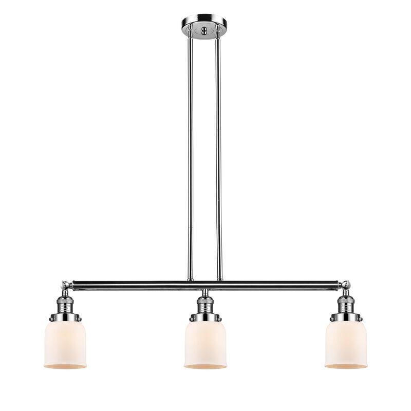 Bruno Marashlian Small Bell 36 Inch 3 Light Linear Suspension Light by Innovations Lighting
