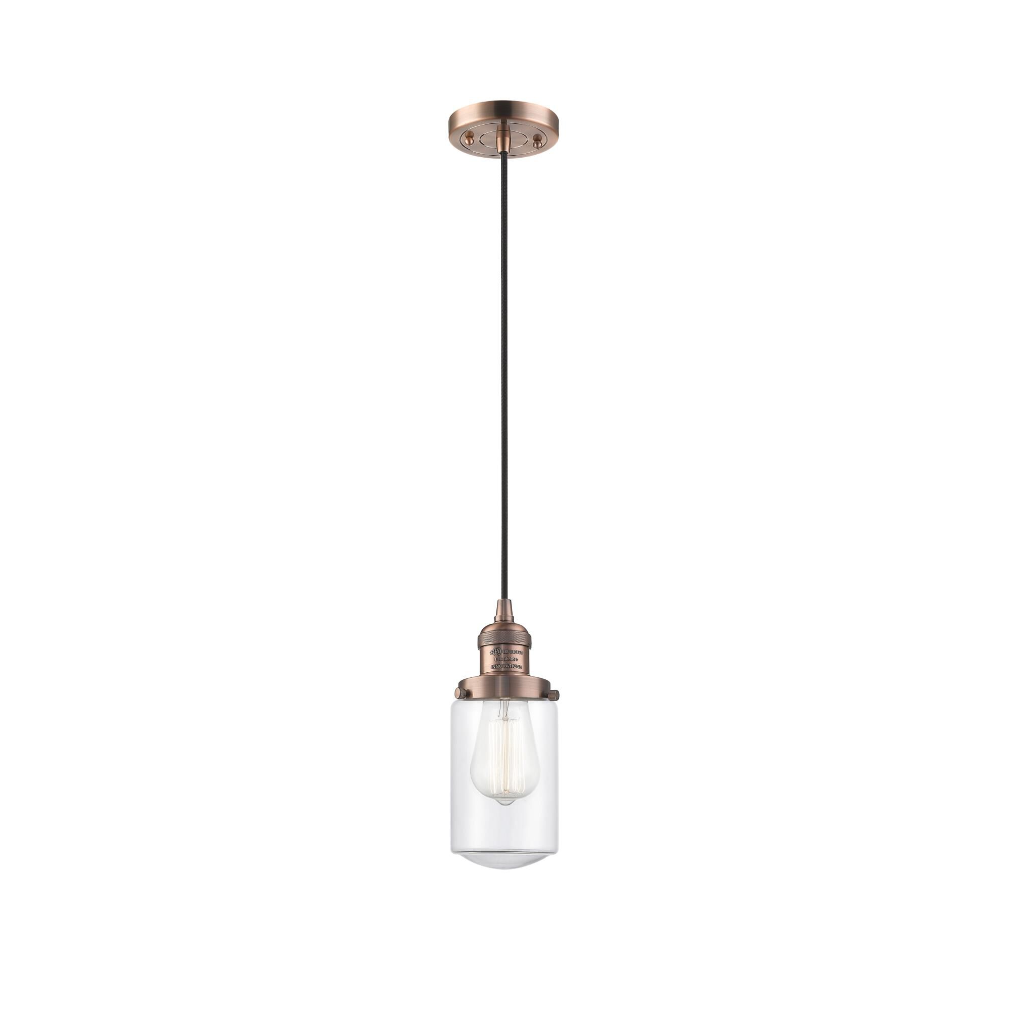 Shown in Antique Copper finish and Schoolhouse glass and Glass shade