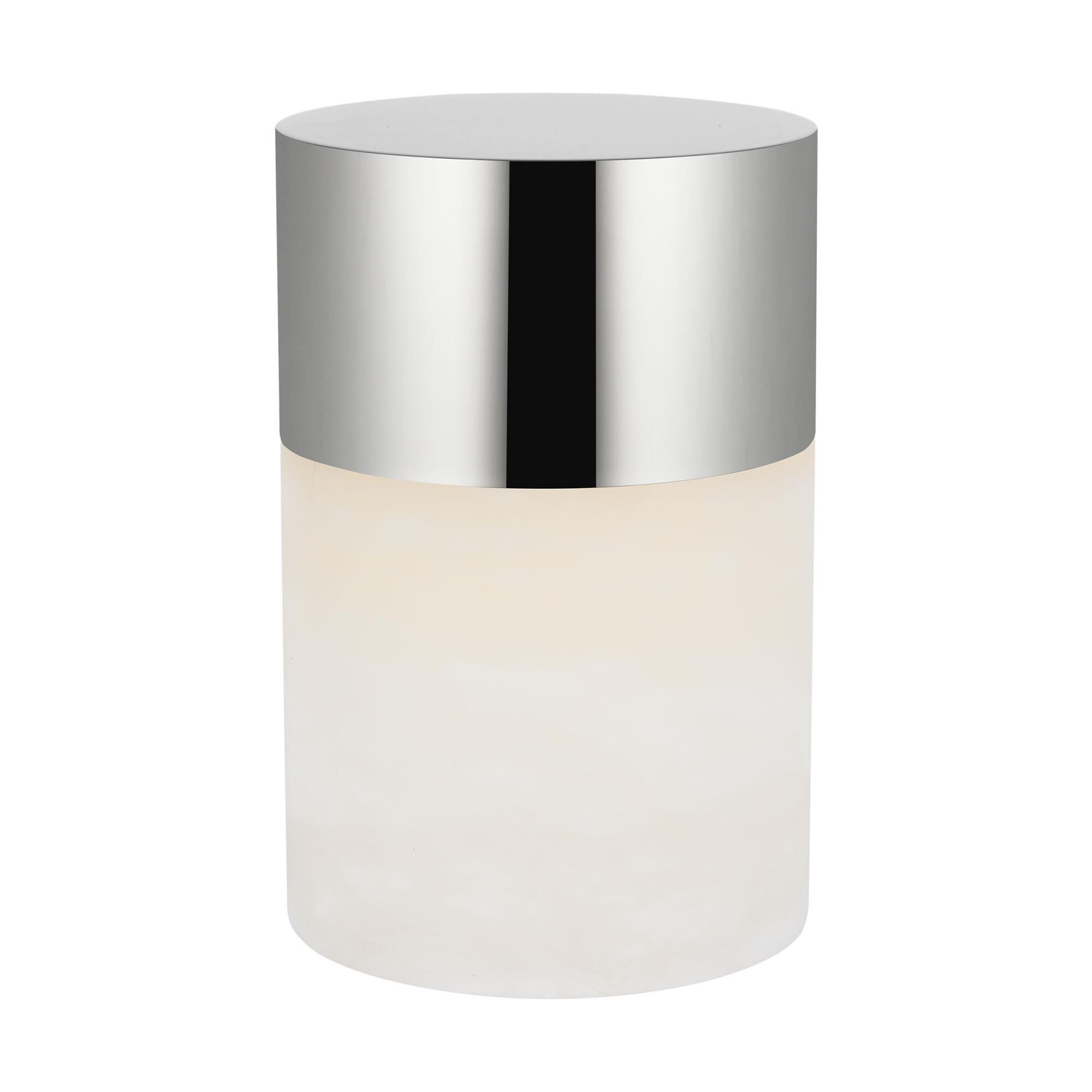 Shown in Polished Nickel finish and Alabaster shade