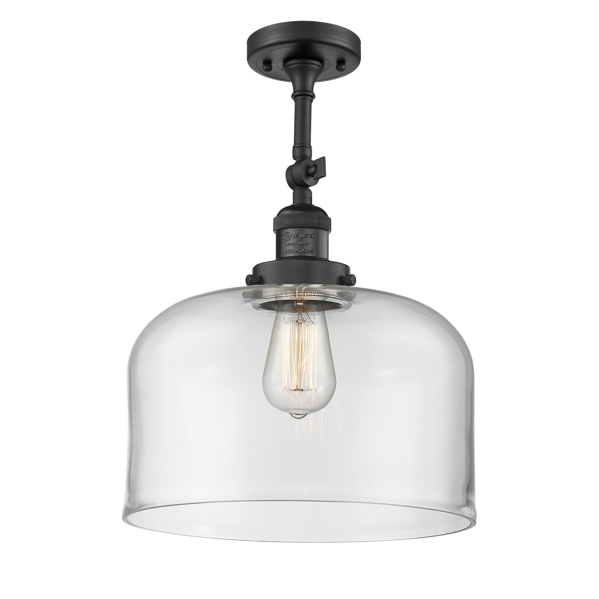 Bruno Marashlian Bell 12 Inch 1 Light Semi Flush Mount by Innovations Lighting