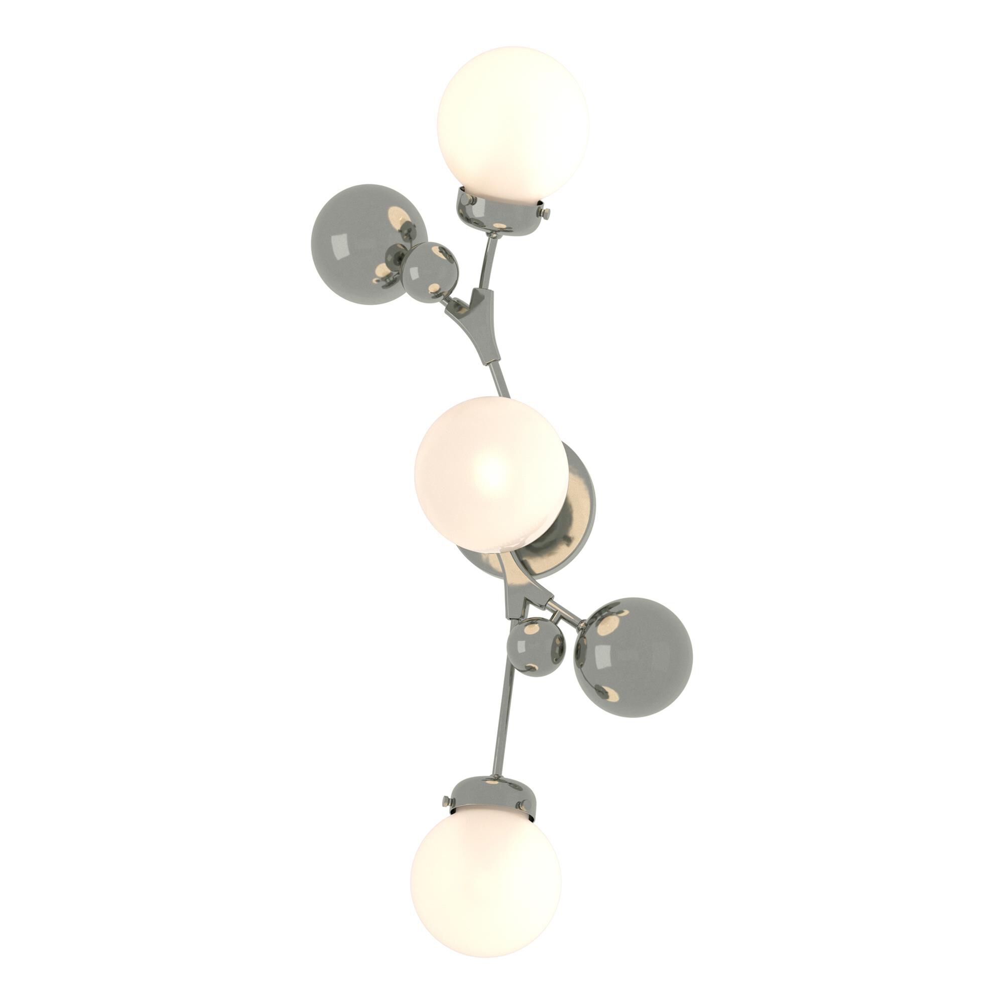 Shown in Sterling finish and Opal glass