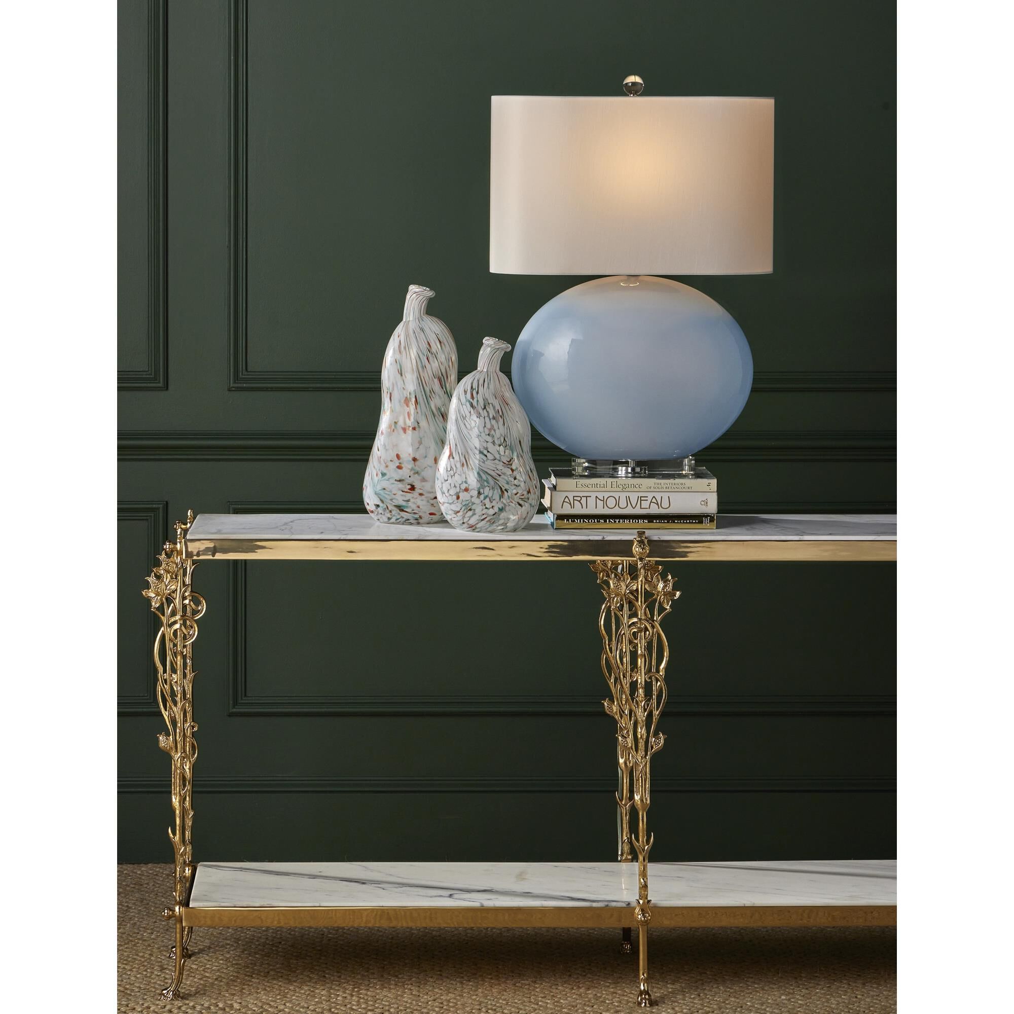 Shown in Polished Brass, Natural finish