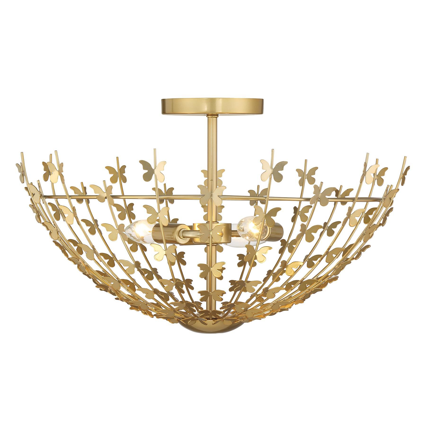 Birch 20 Inch Semi Flush Mount by Savoy House