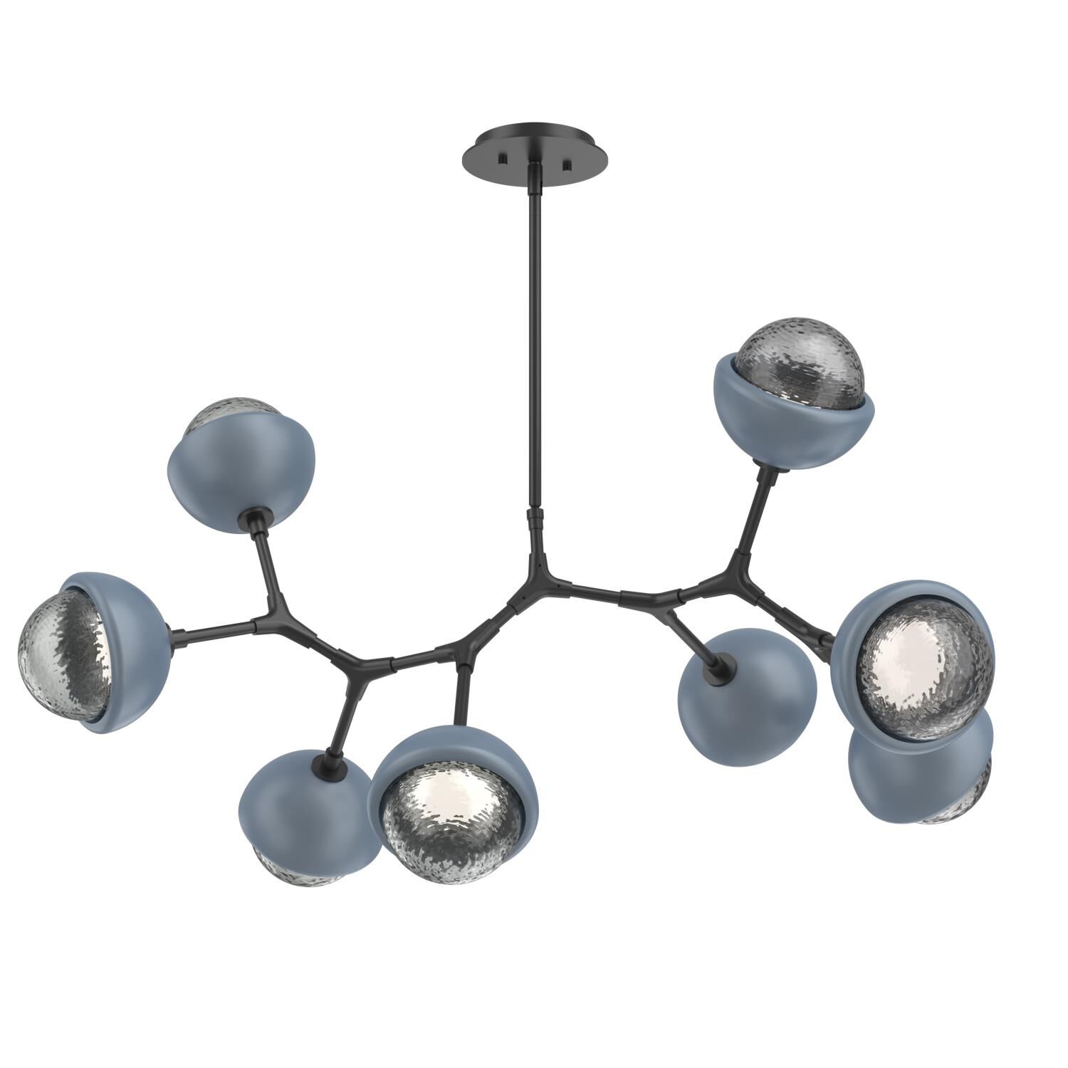 Levi Wilson Cabochon 38 Inch Linear Suspension Light by Hammerton Studio