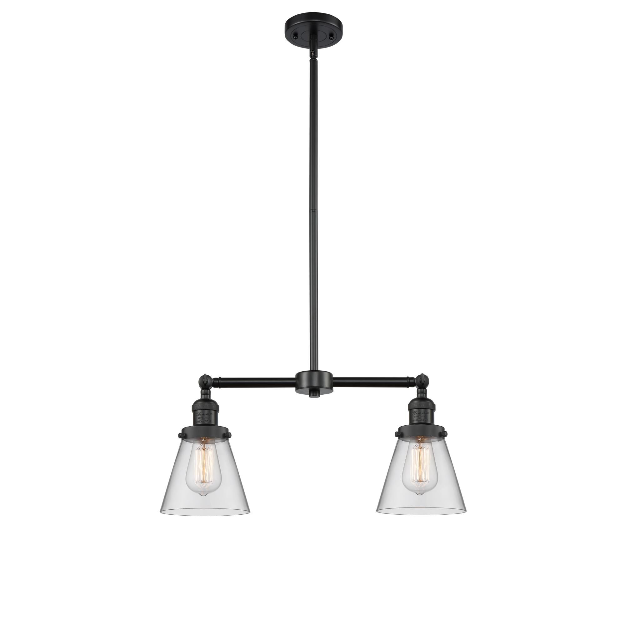 Bruno Marashlian Small Cone 21 Inch 2 Light Mini Chandelier by Innovations Lighting