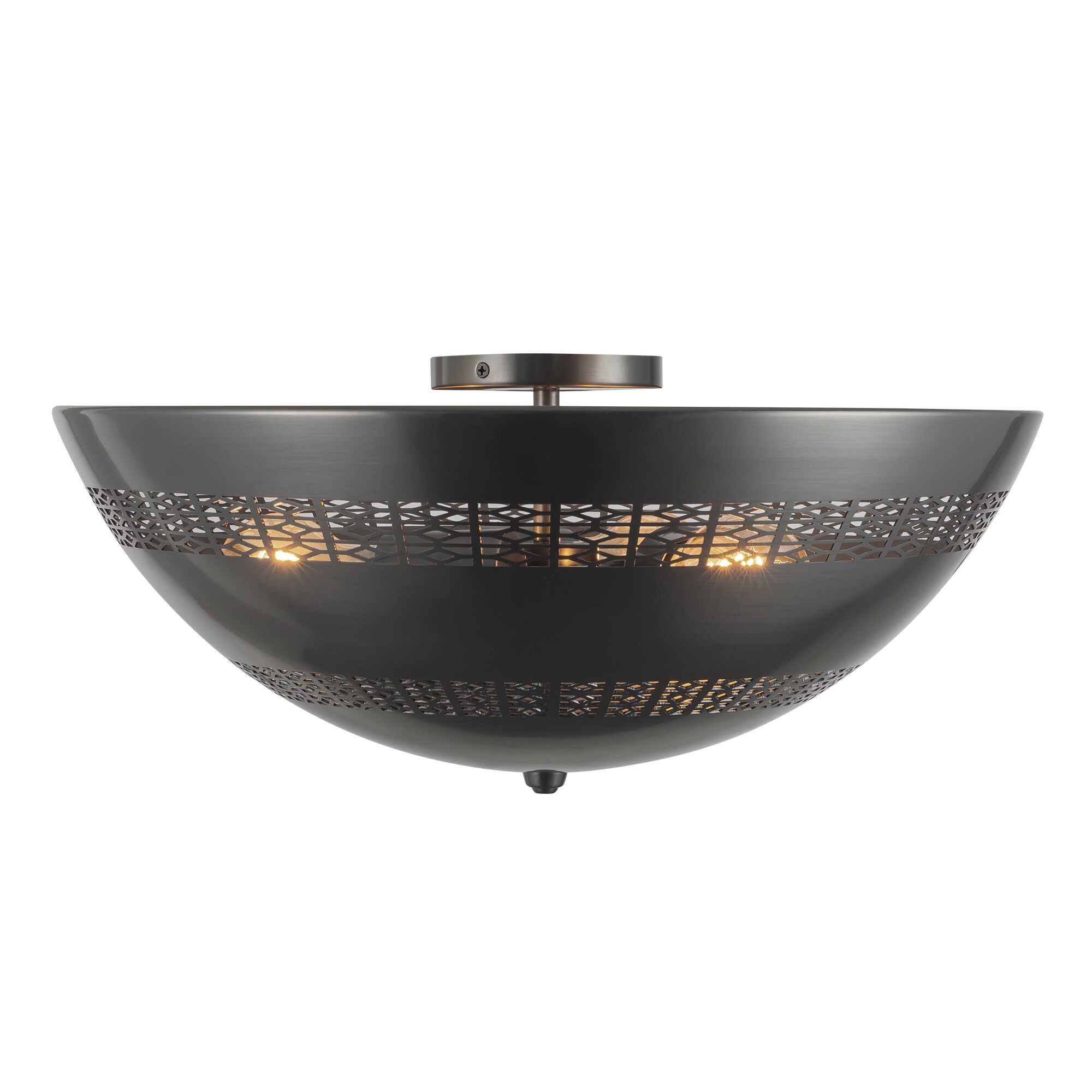 Peyton Fox Overland 18 Inch Semi Flush Mount,