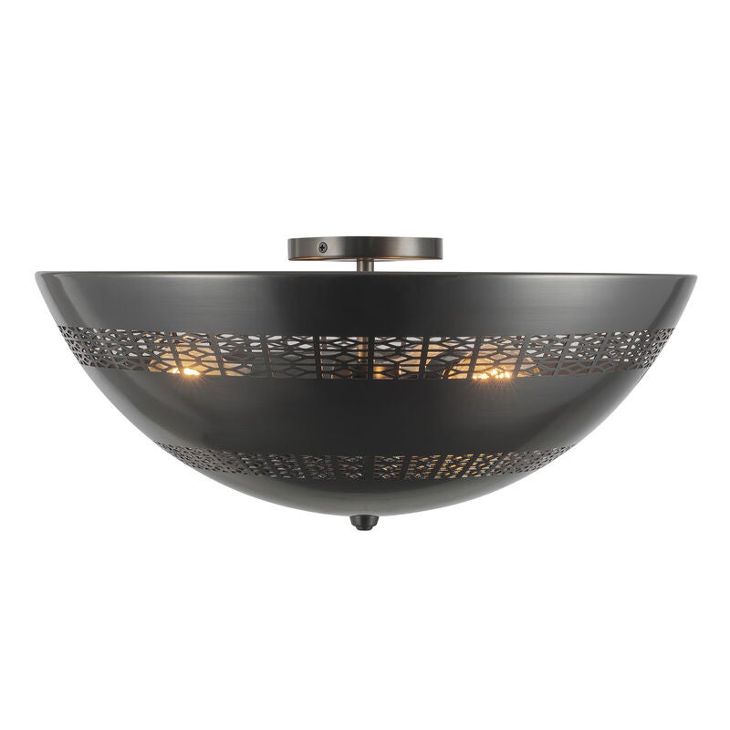 Peyton Fox Overland 18 Inch Semi Flush Mount by Alora Lighting