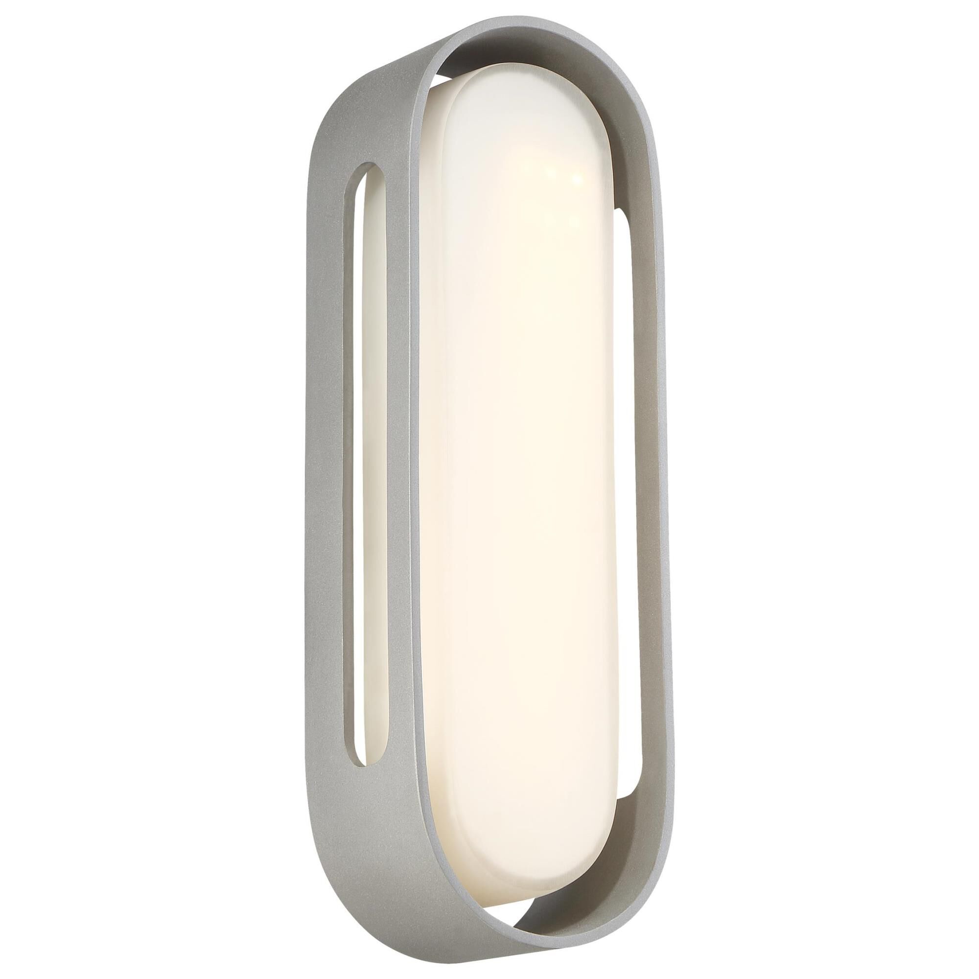 Floating Oval 15 Inch Tall 1 Light LED Outdoor Wall Light by Kovacs