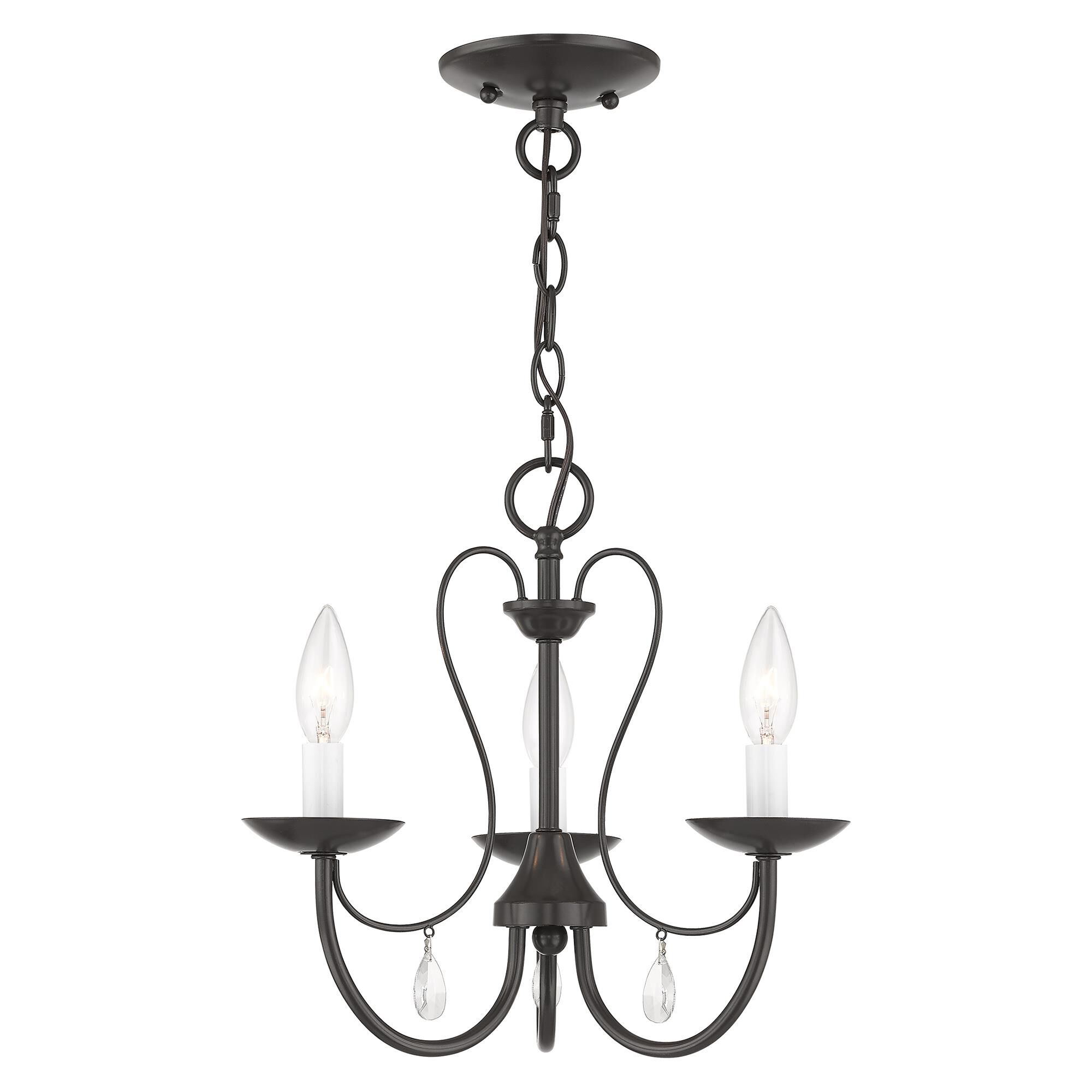 Mirabella 14 Inch 3 Light Mini Chandelier by Livex Lighting