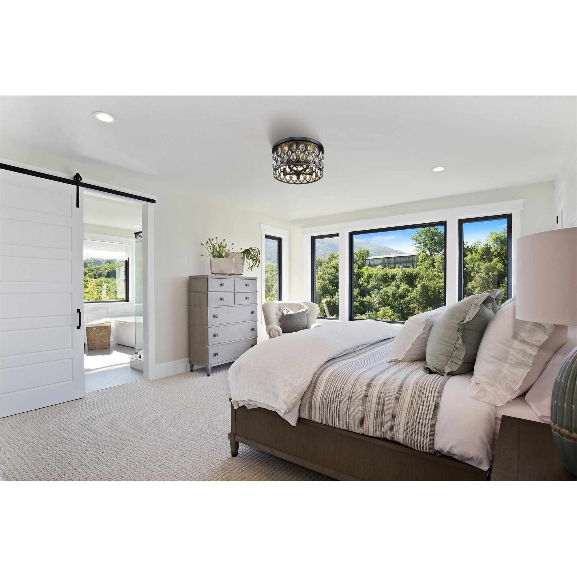 Dealey 18 Inch 5 Light Flush Mount by Z-Lite