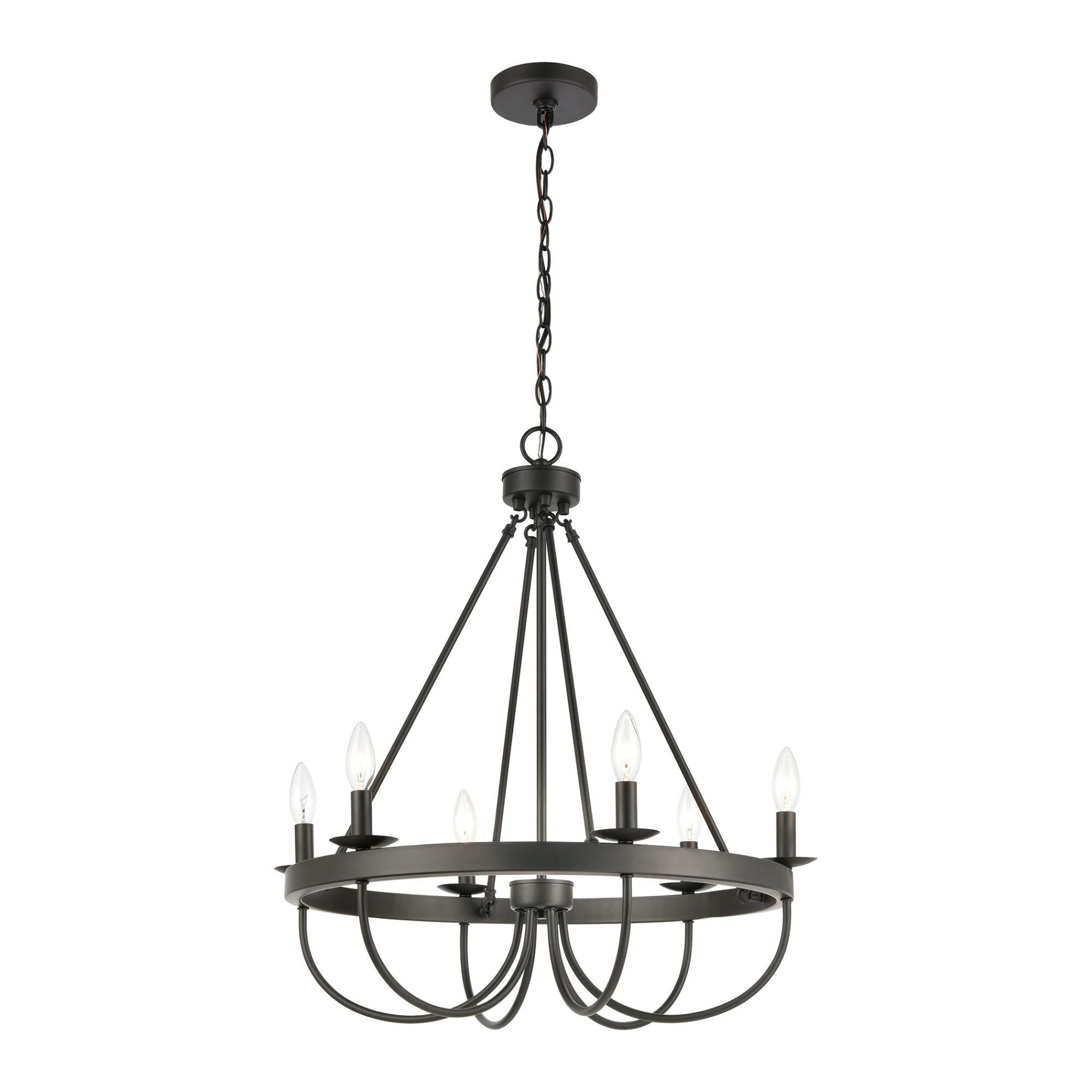 Williamson 25 Inch 6 Light Chandelier by ELK Lighting