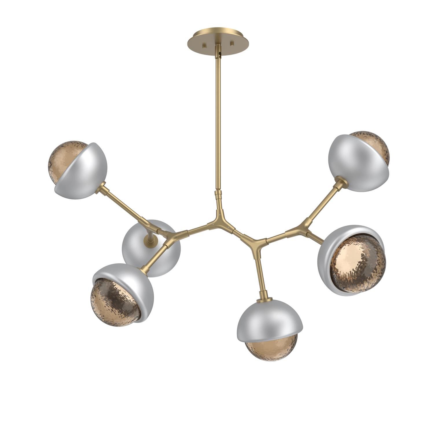 Levi Wilson Cabochon 31 Inch Linear Suspension Light by Hammerton Studio