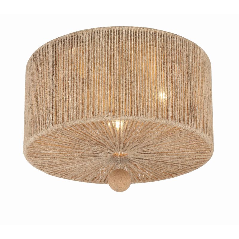 Jessa 16 Inch 3 Light Semi Flush Mount by Crystorama