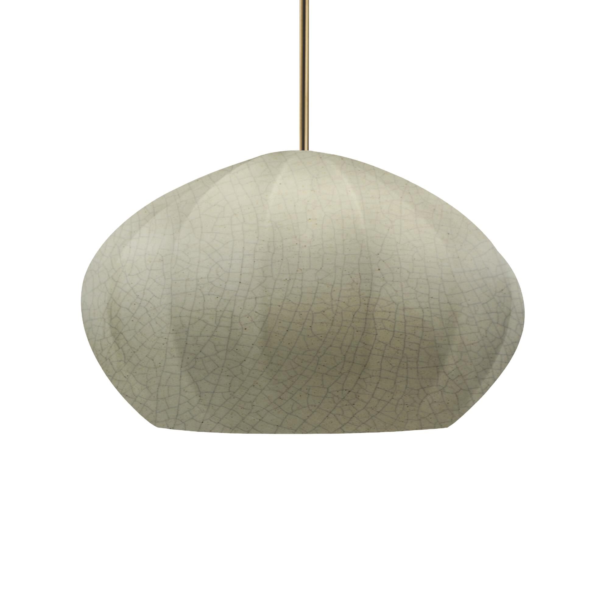 Fluted 13 Inch Large Pendant by Justice Design Group