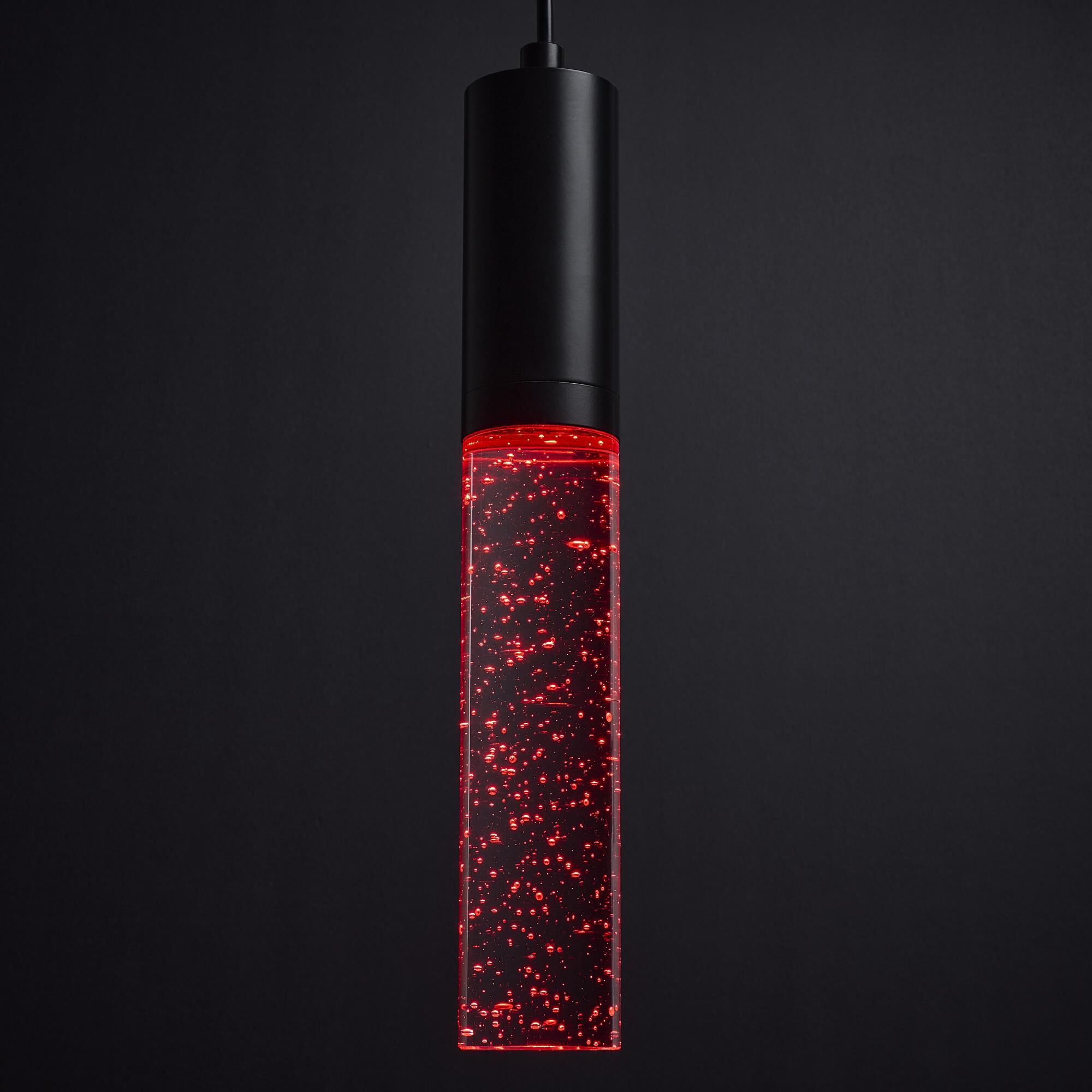 Shown in Matte Black finish and K9 Bubble Crystal glass