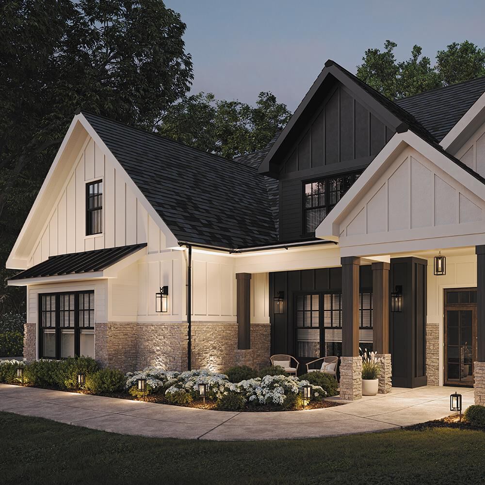 Shown in Black with Burnished Bronze Accents finish and Clear glass