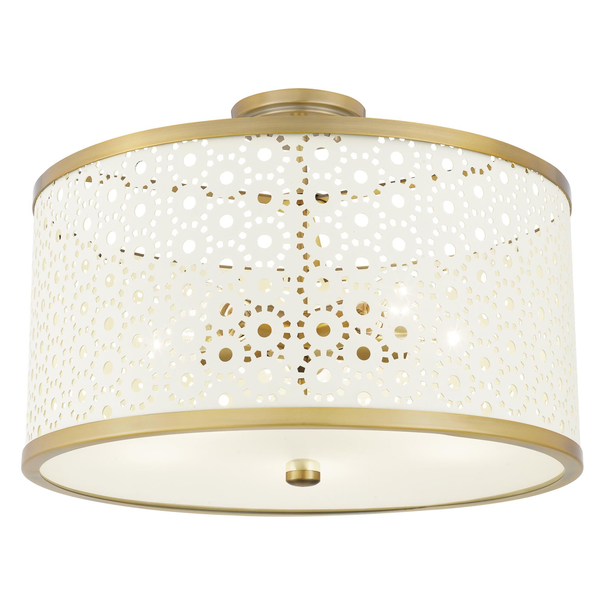 Emmeline 19 Inch 5 Light Semi Flush Mount by Quoizel