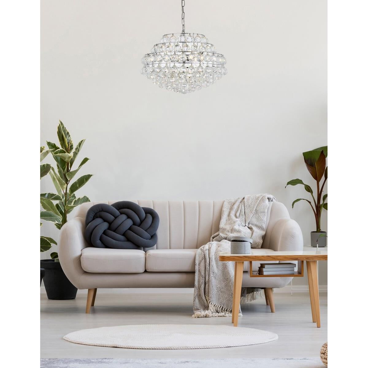 Savannah 20 Inch Large Pendant by Elegant Lighting