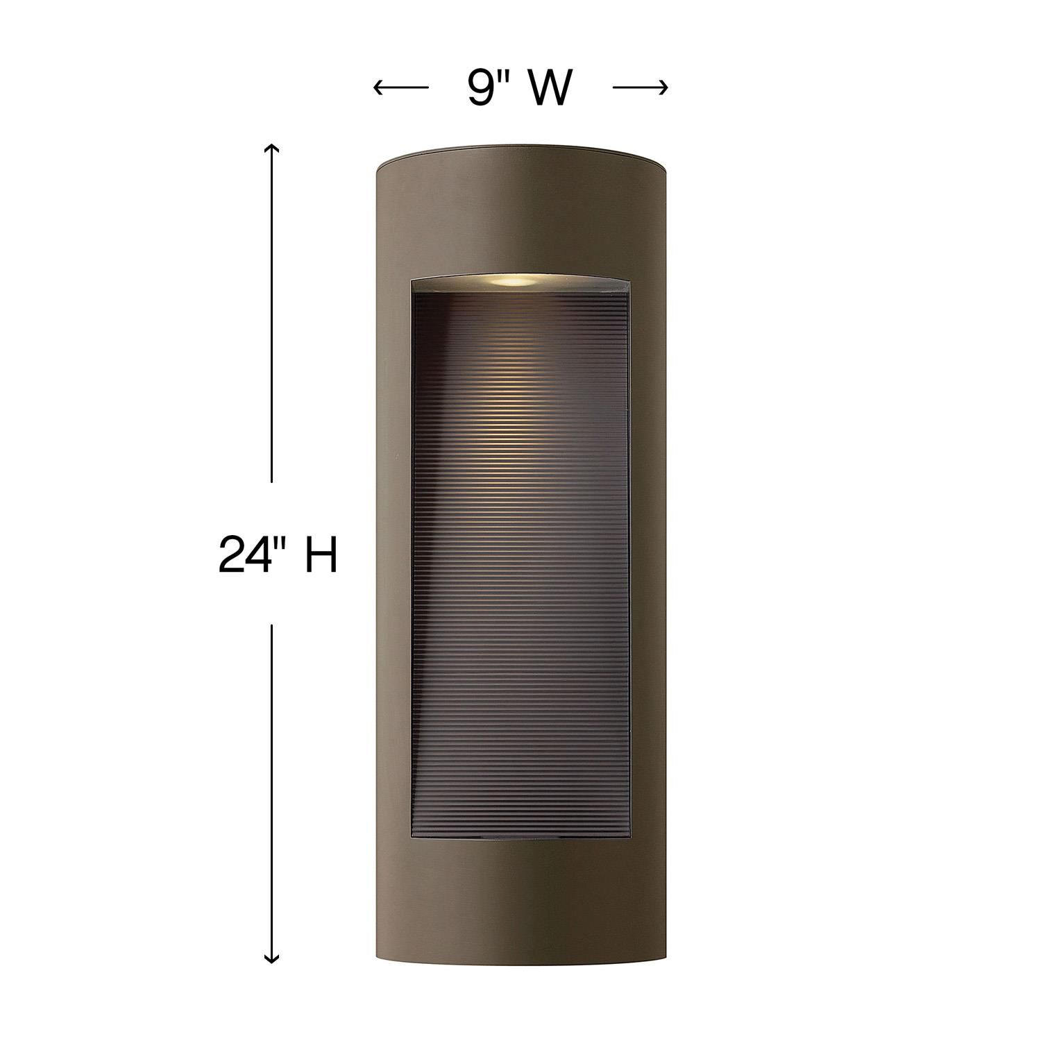 Luna 24 Inch Tall 2 Light Outdoor Wall Light by Hinkley Lighting