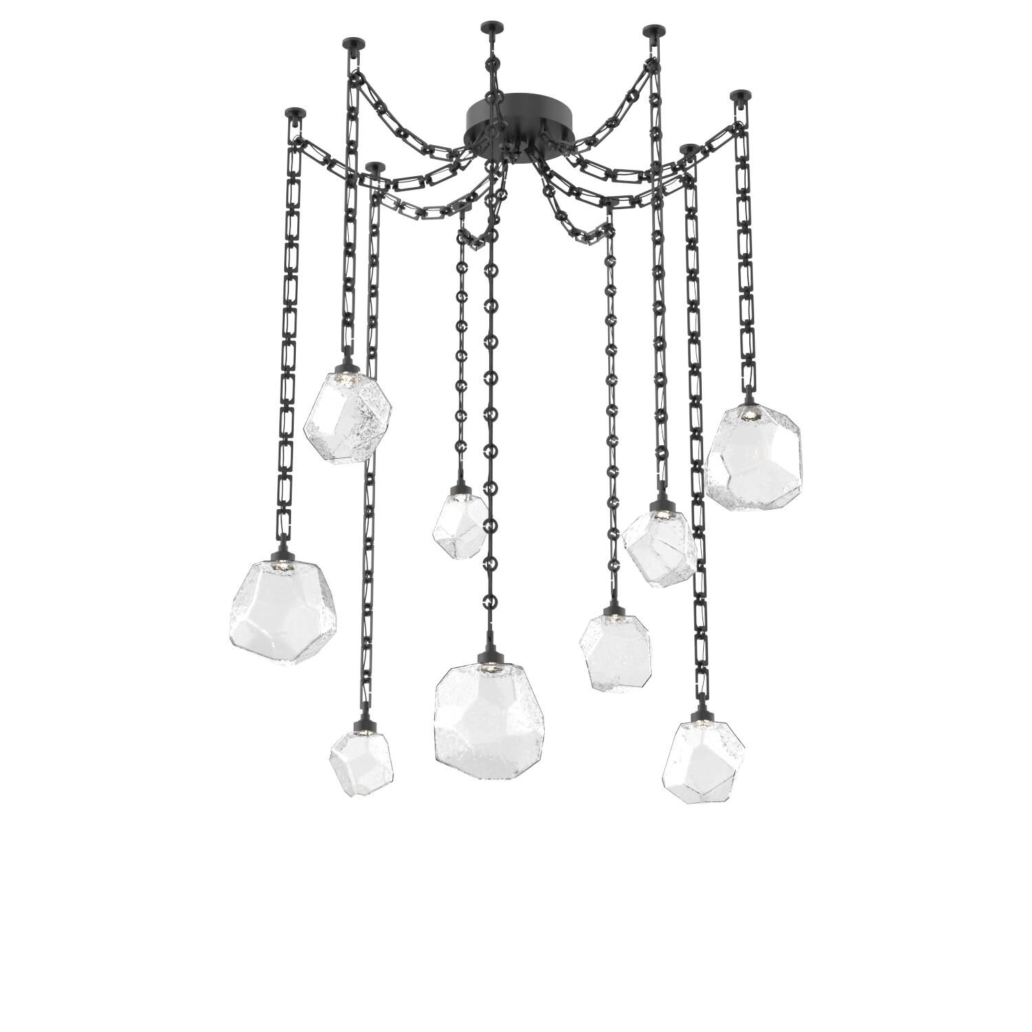 Levi Wilson Gem 17 Inch Multi Pendant Light by Hammerton Studio