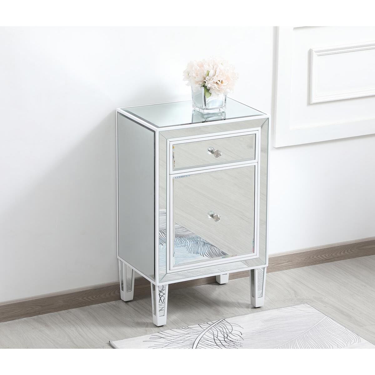 Shown in White finish