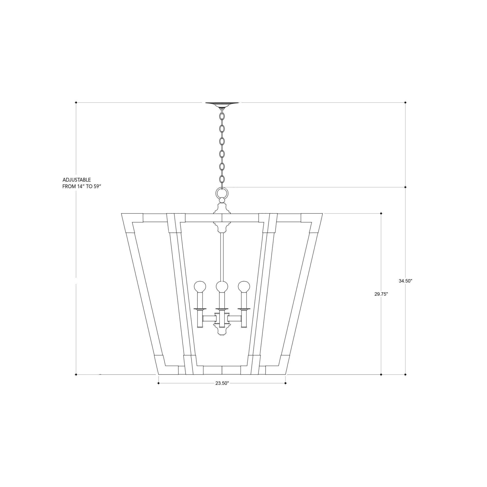 Bastian Chandelier 6 Light Chandelier by Currey and Company