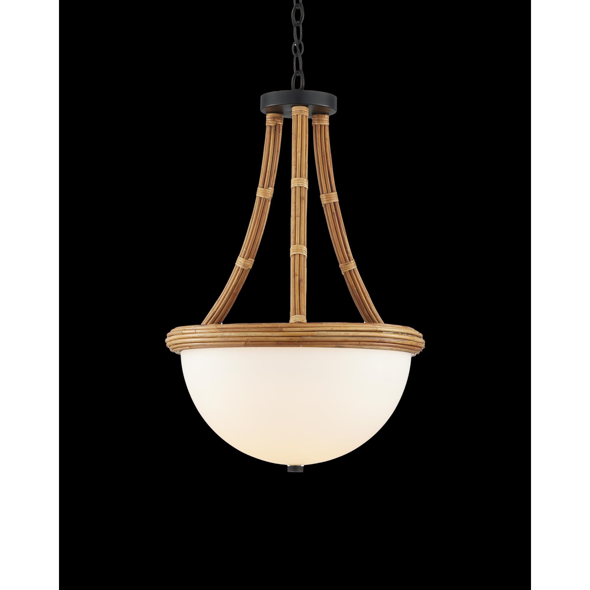 Morningside 18 Inch Semi Flush Mount by Currey and Company