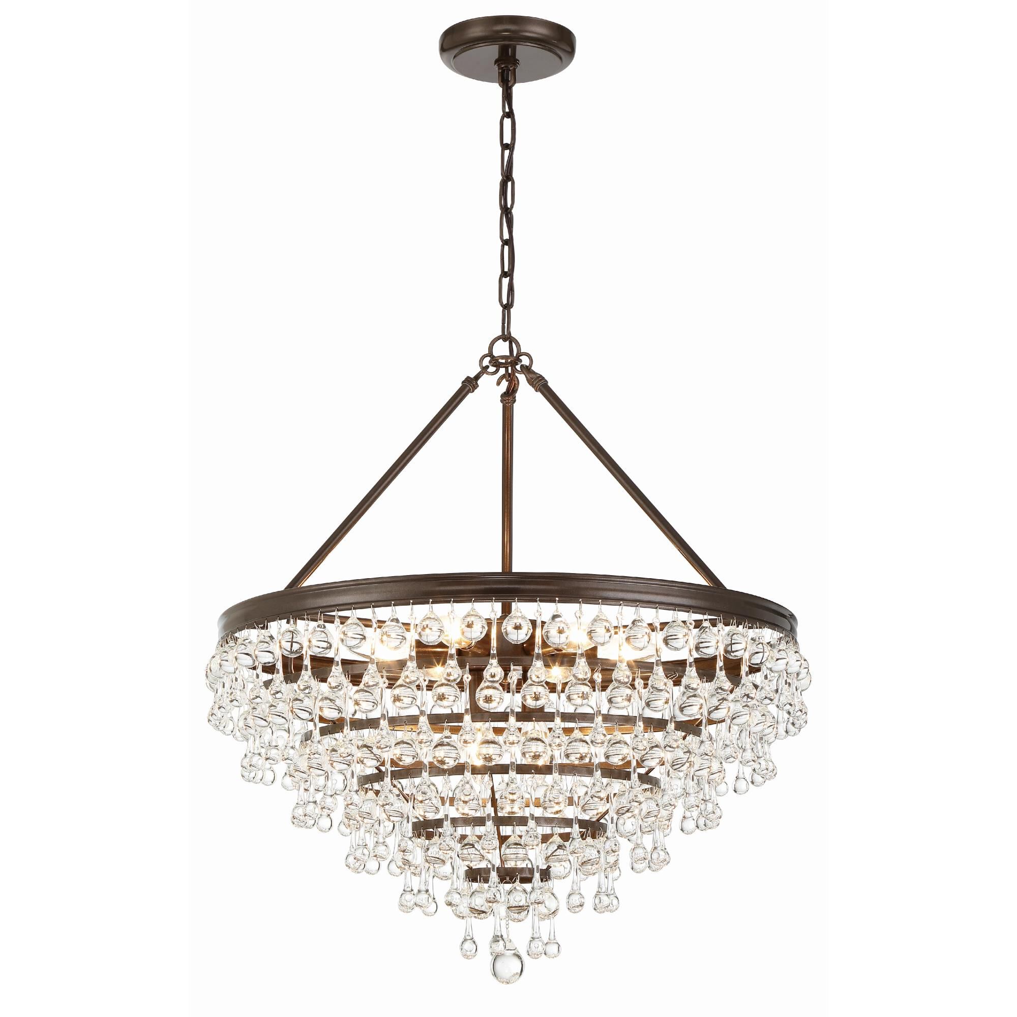 Calypso 25 Inch 8 Light Chandelier by Crystorama