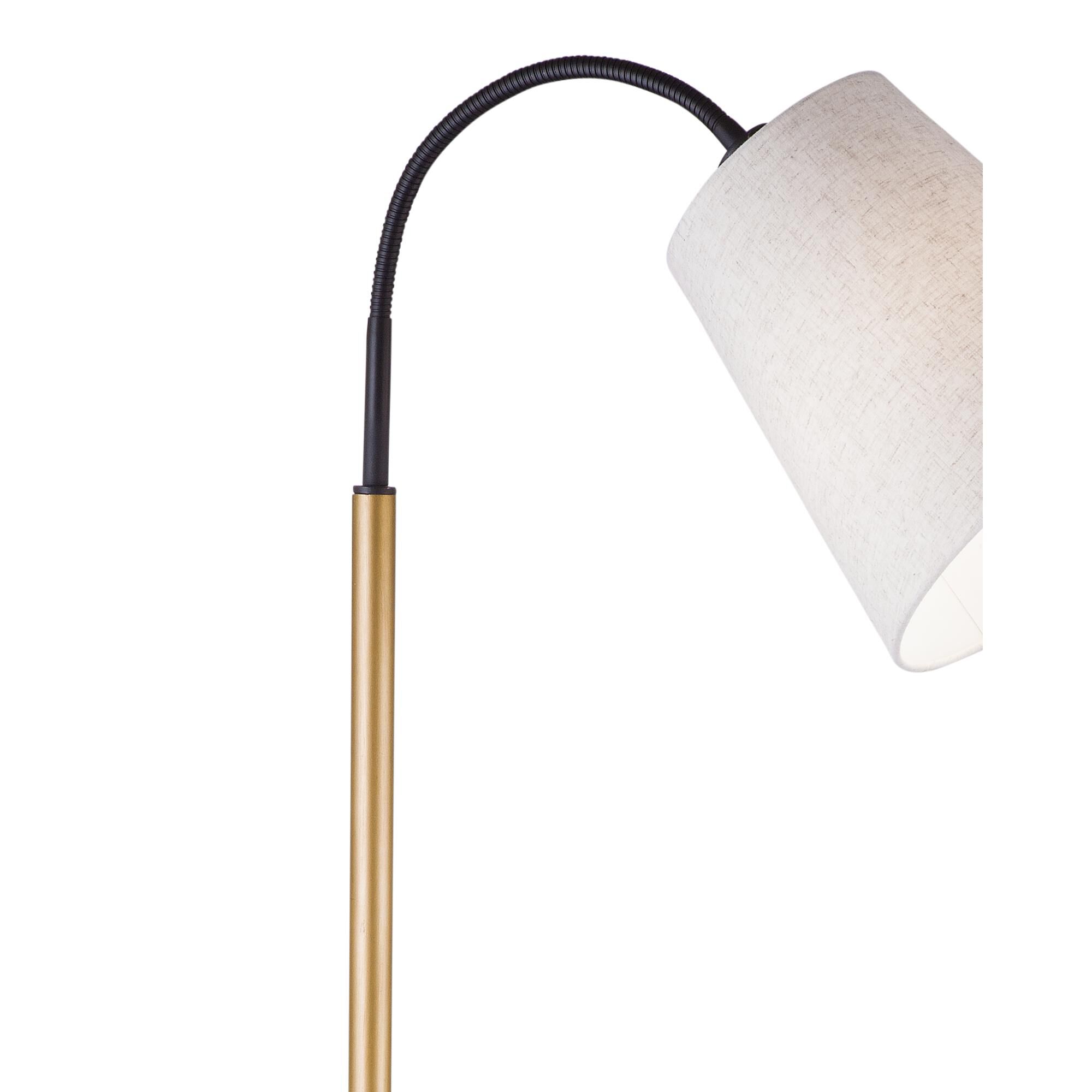 Shown in Gold finish and White shade