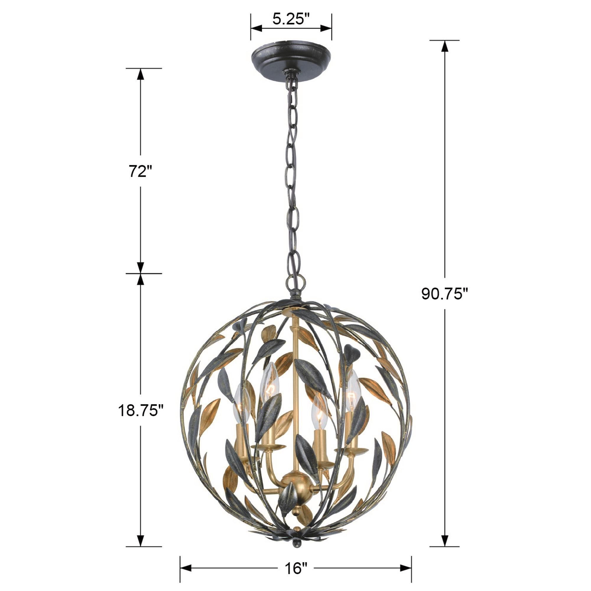 Shown in English Bronze + Antique Gold finish