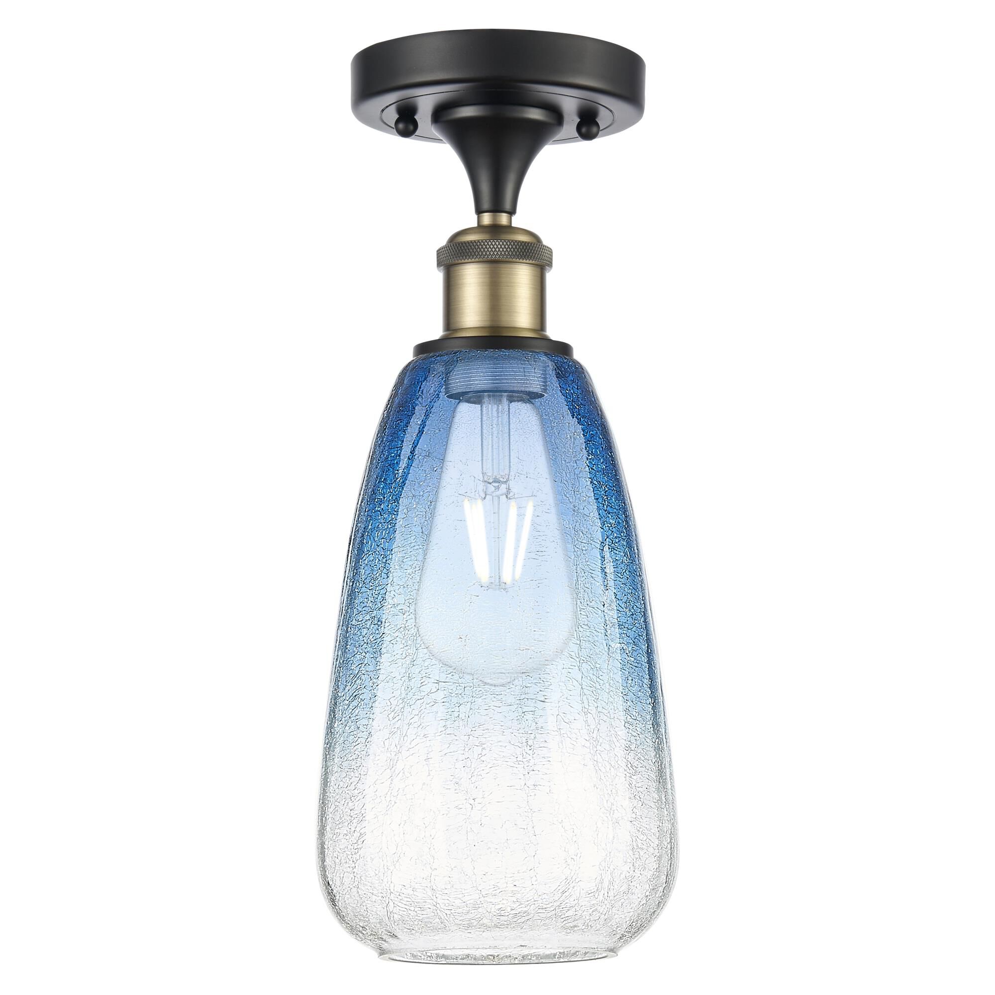 Bruno Marashlian Brookhaven Almond 6 Inch Semi Flush Mount by Innovations Lighting