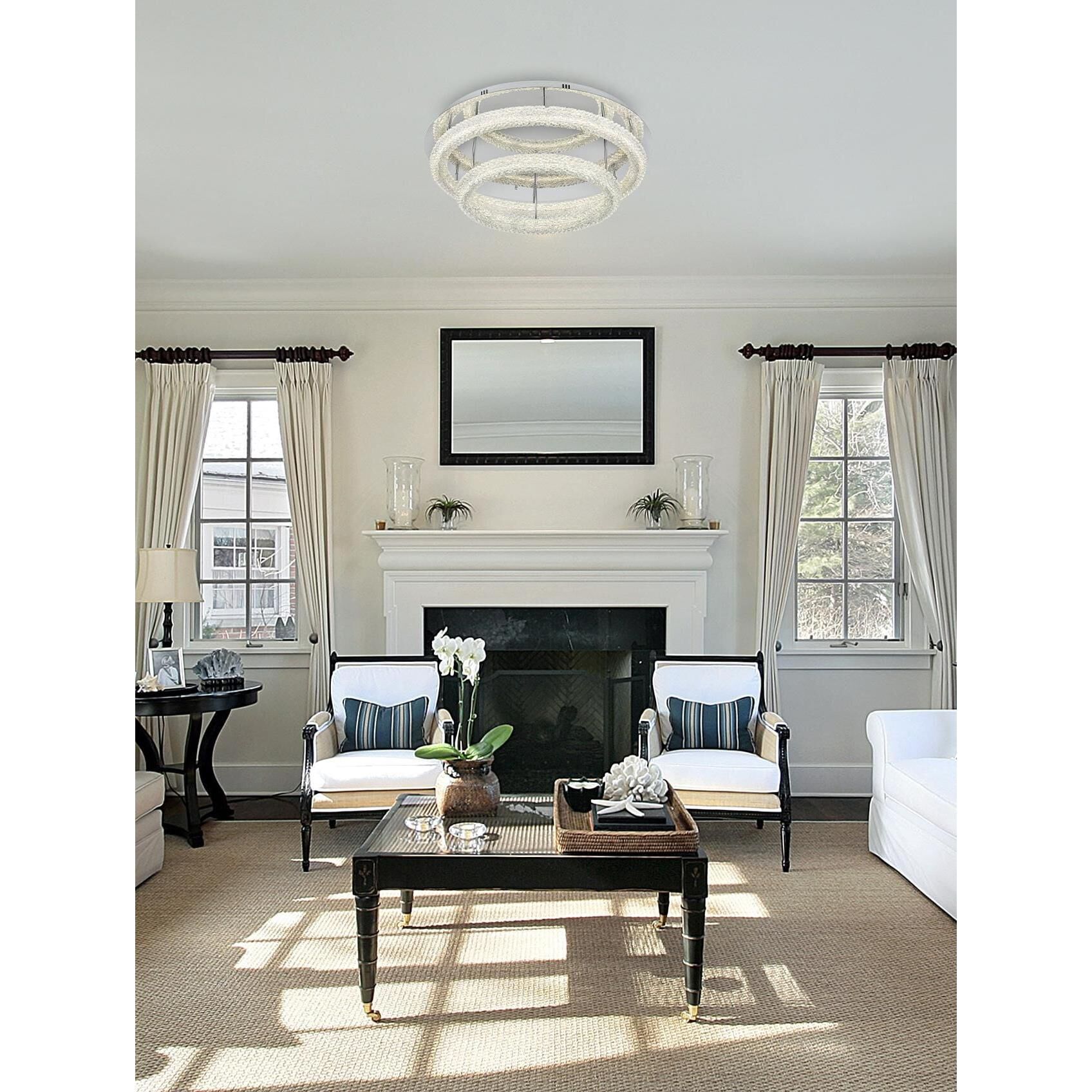 Bowen 34 Inch Flush Mount by Elegant Lighting