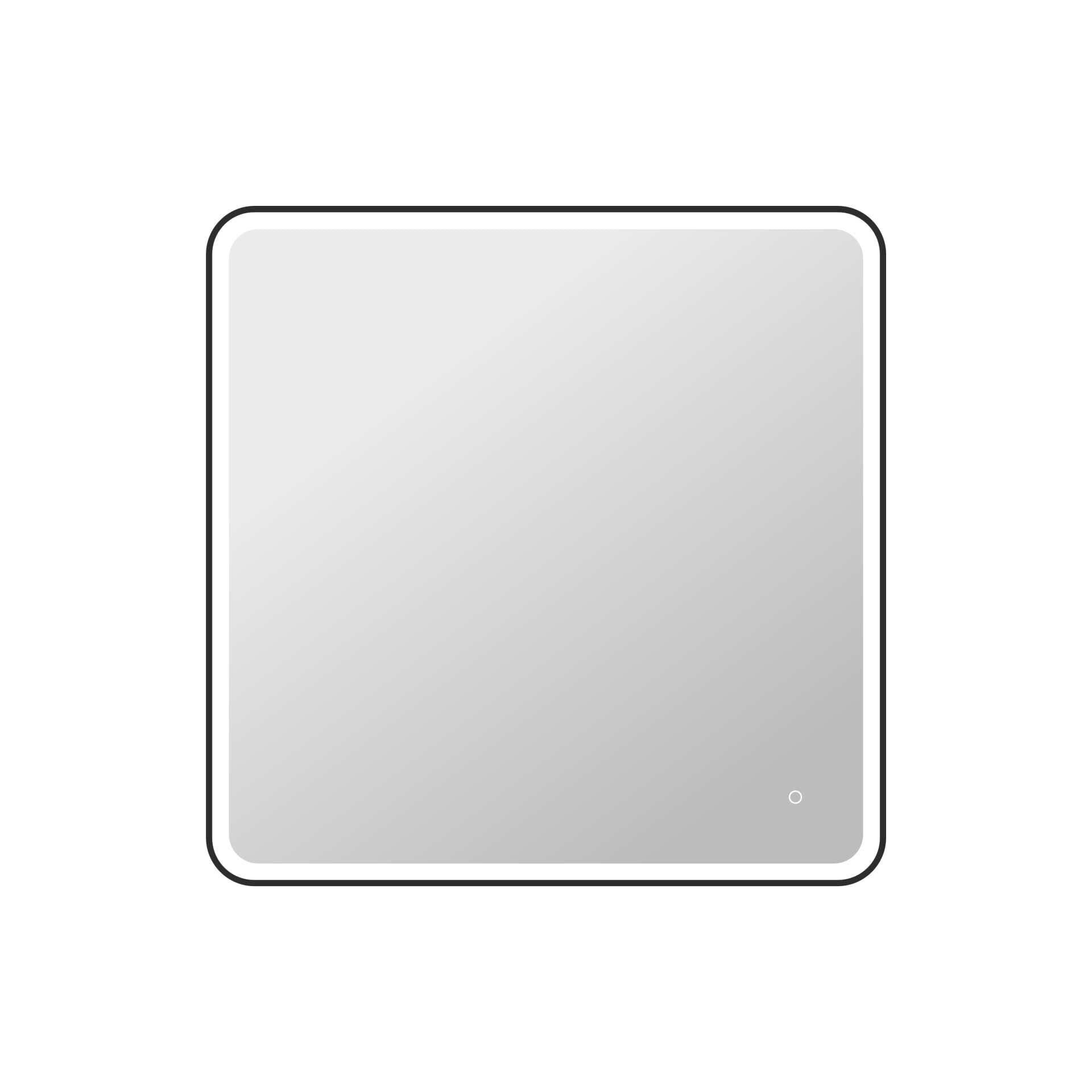 Harmoni 42 Inch Round LED Lighted Mirror by Elegant Decor