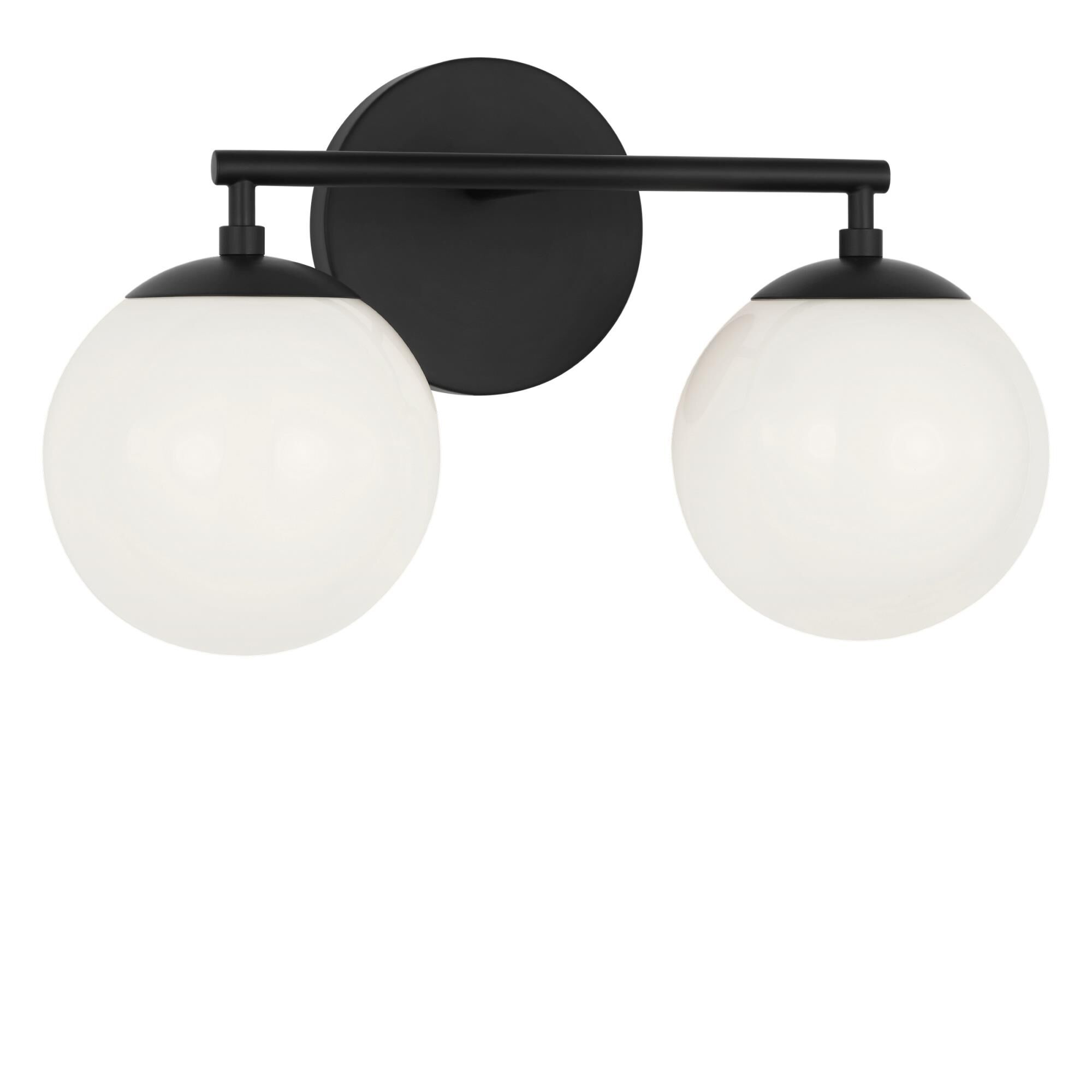 Shown in Midnight Black finish and Clear White glass