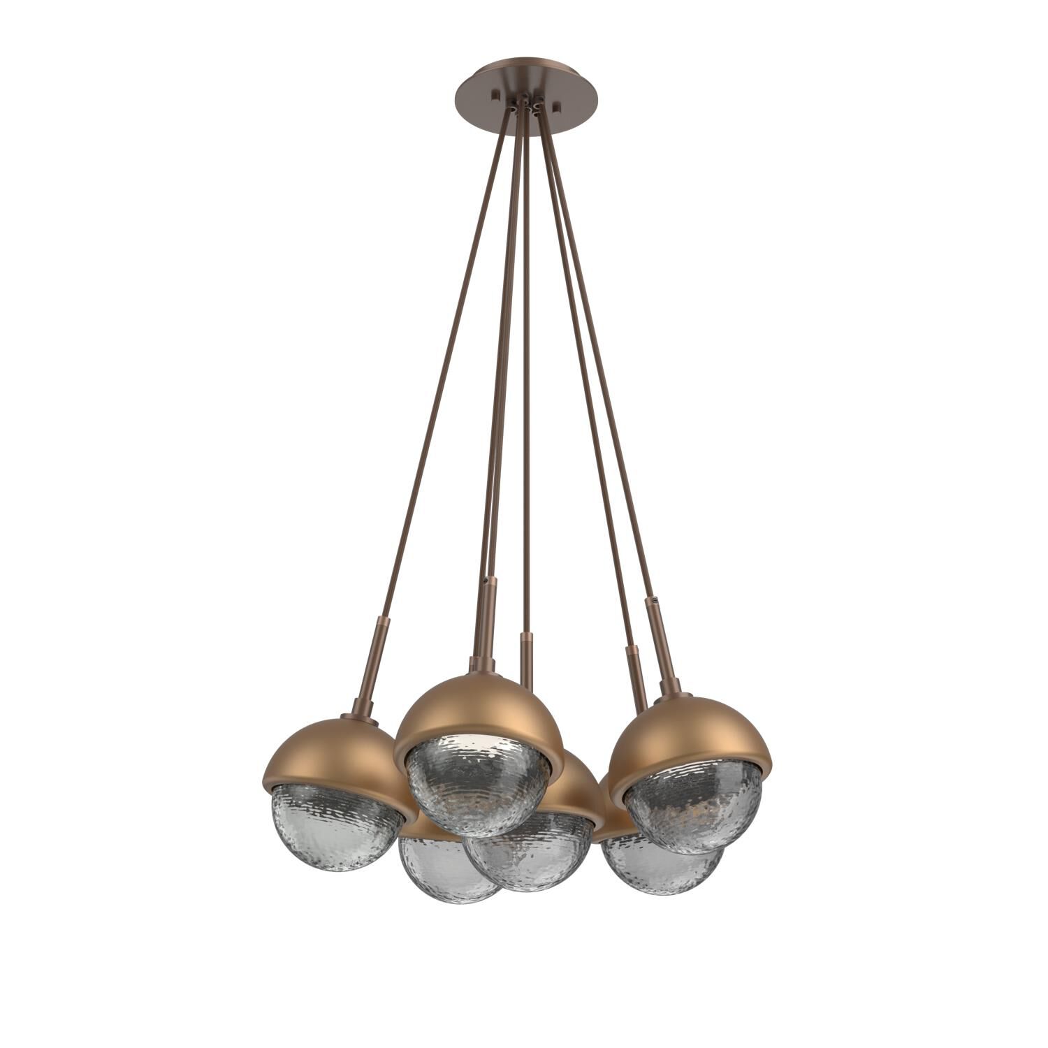 Levi Wilson Cabochon 19 Inch Multi Pendant Light by Hammerton Studio