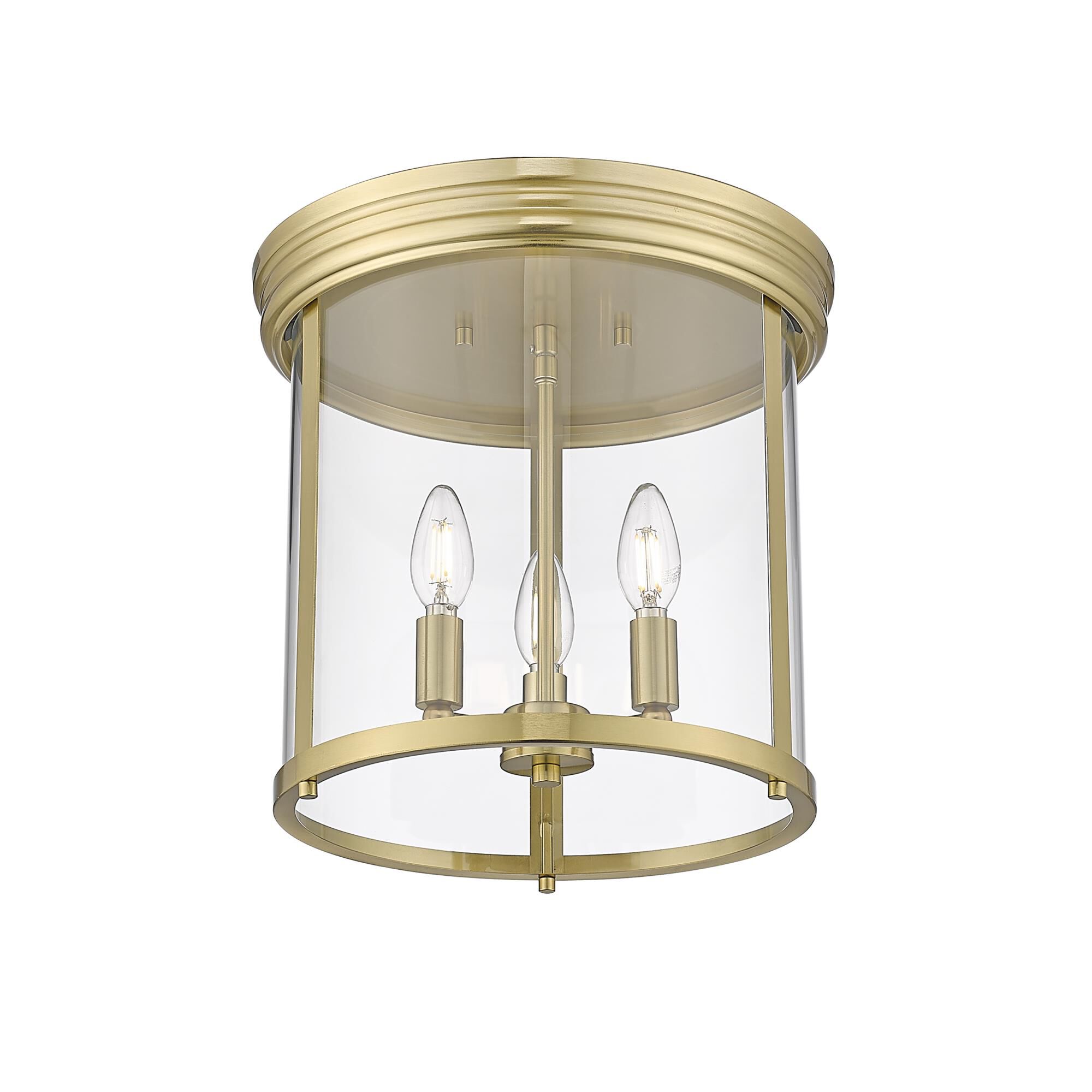 Shown in Luxe Gold finish and Clear glass and Clear shade