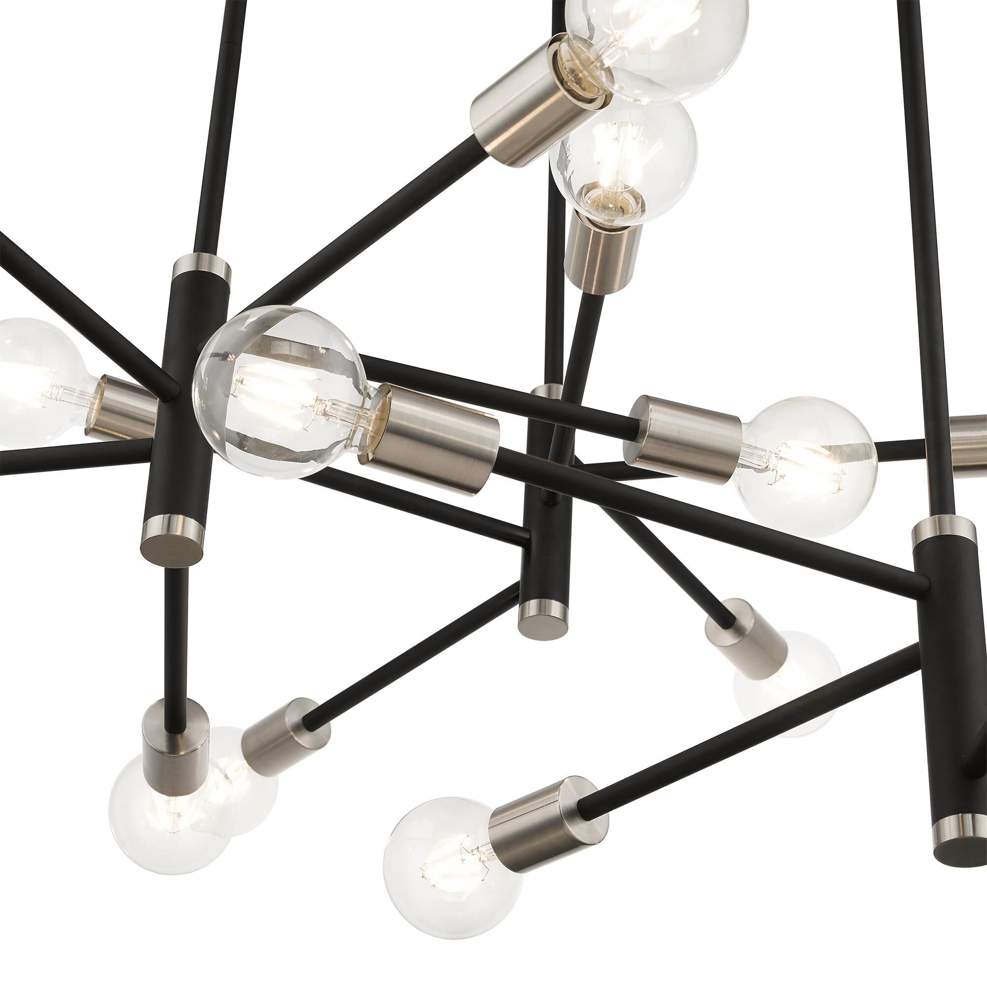 Shown in Black With Brushed Nickel Accents finish