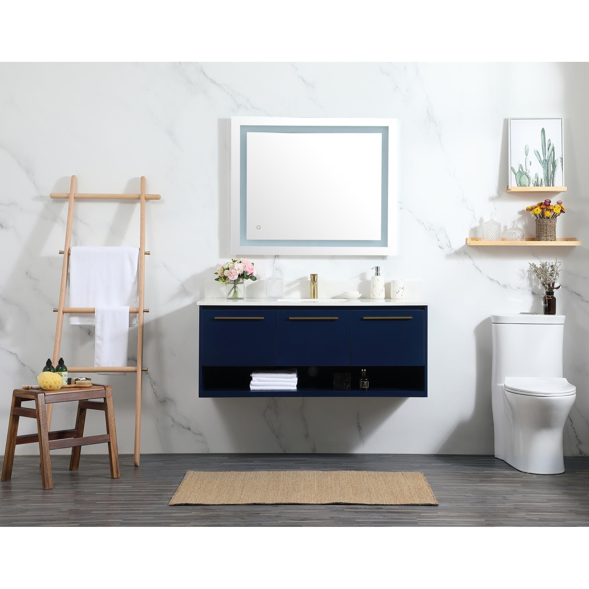 Shown in Blue finish