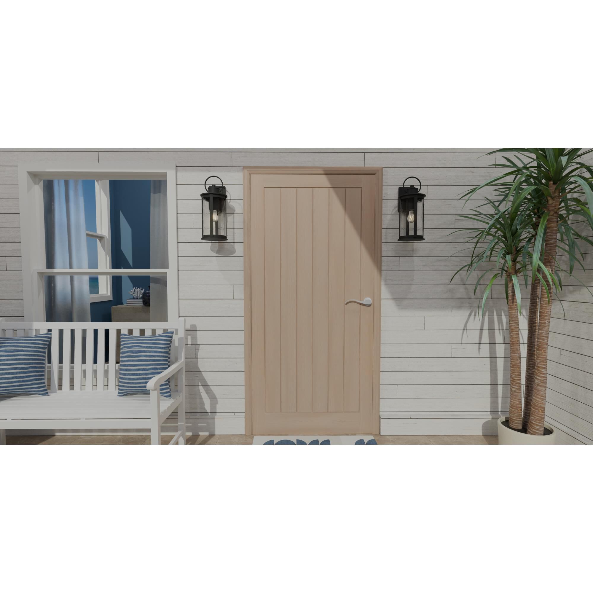 Shown in Matte Black finish and Clear Ribbed glass