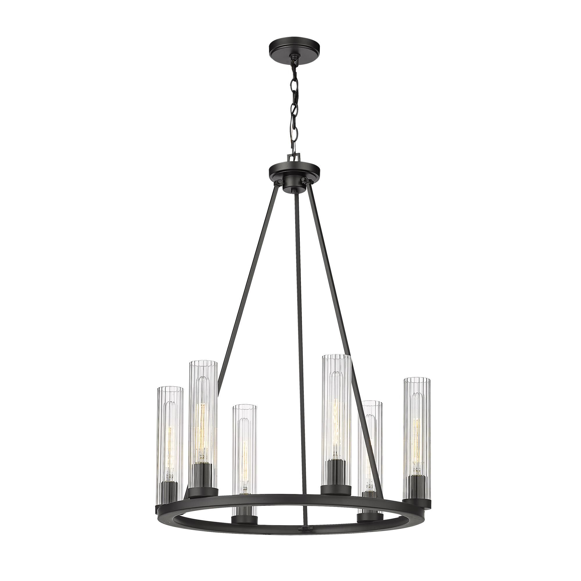 Beau 26 Inch 6 Light Chandelier by Z-Lite