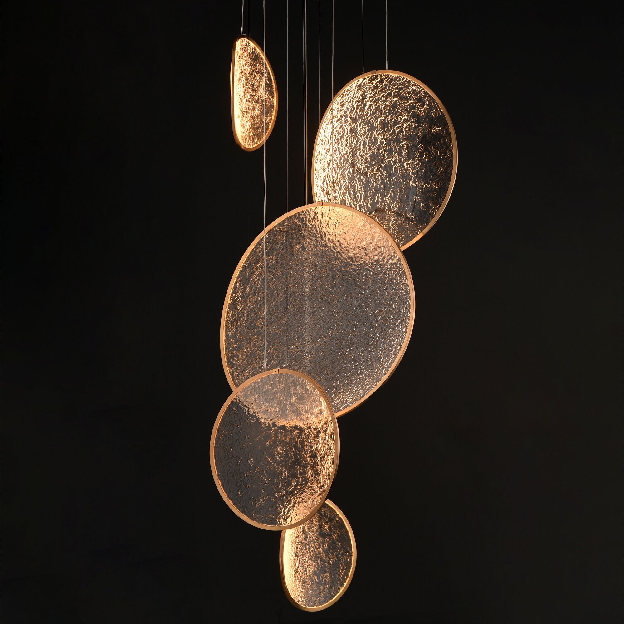 Moonscapes 27 Inch Multi Light Pendant,