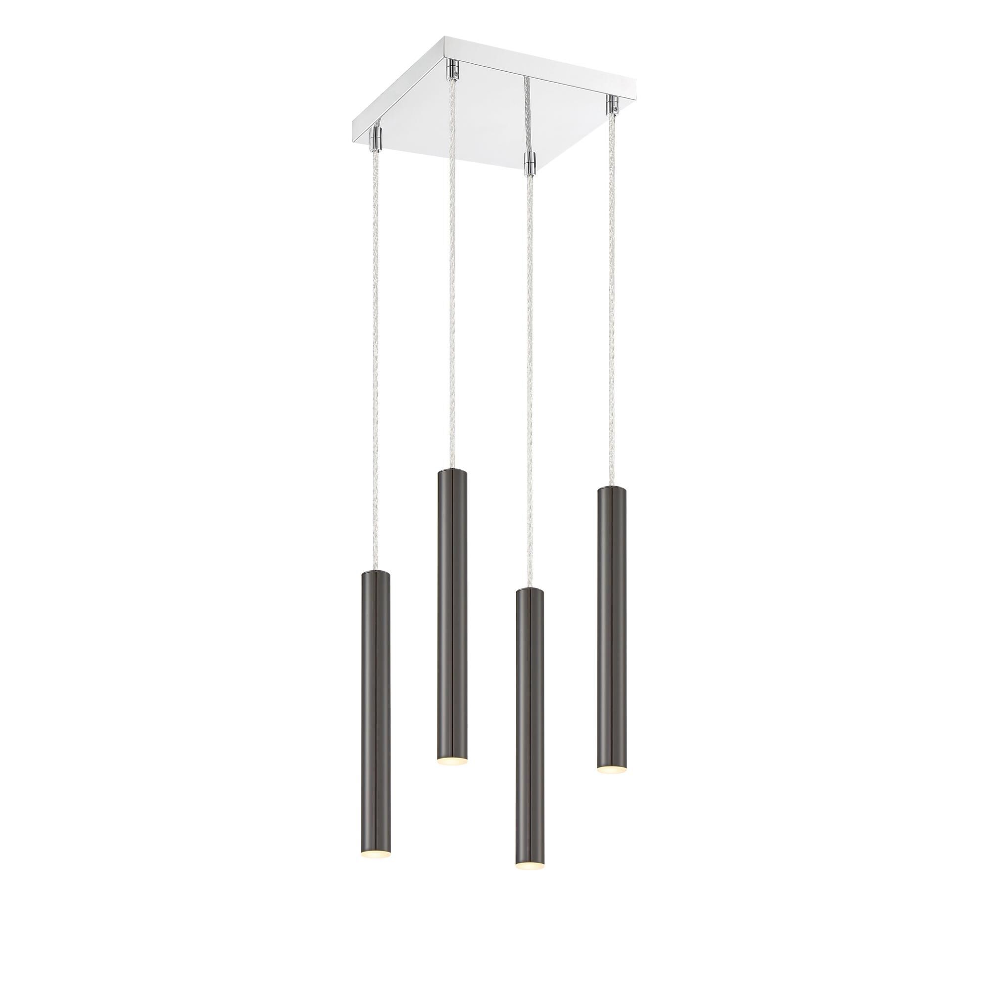 Shown in Chrome finish and Steel glass and Steel shade