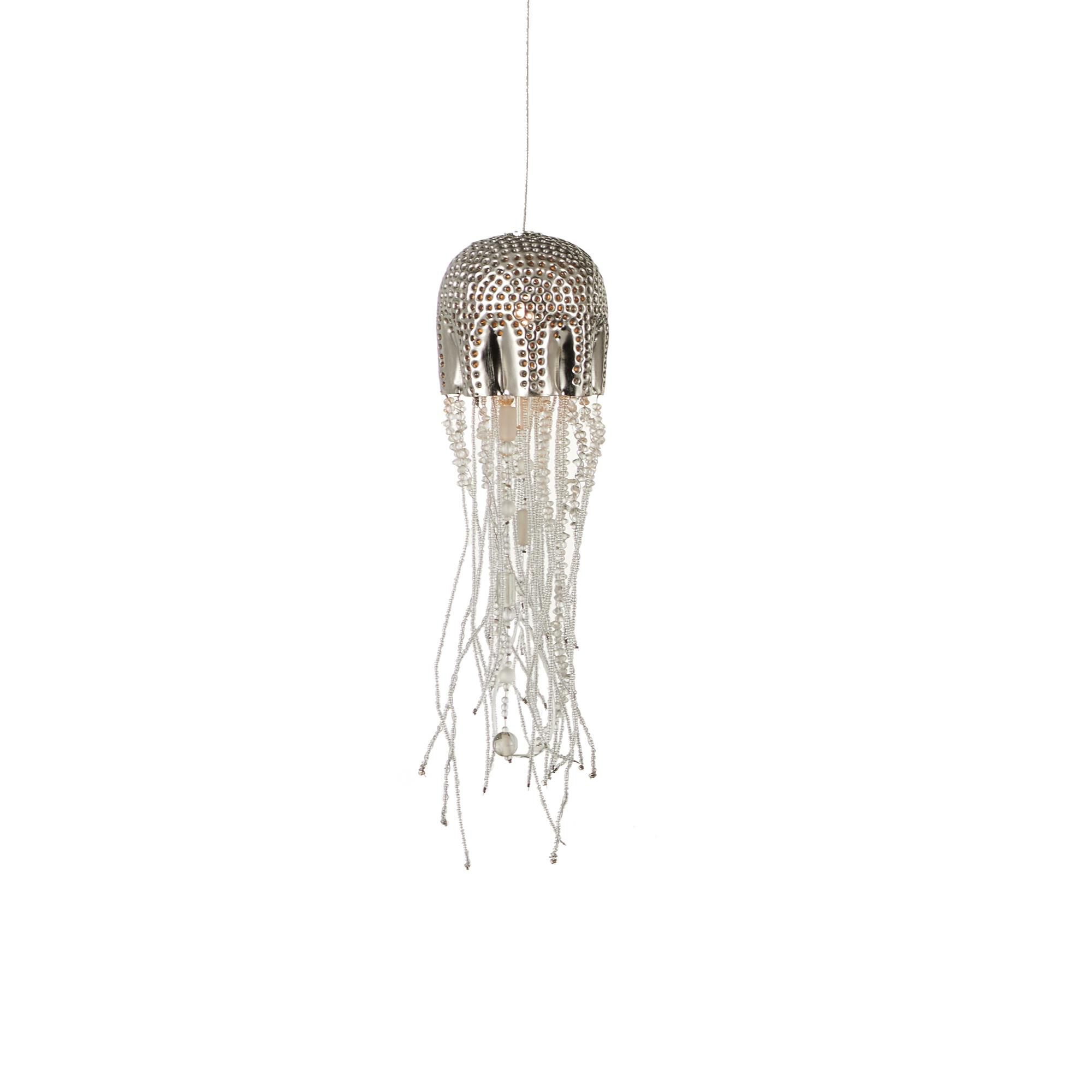Shown in Nickel/Silver finish and Nickel/Steel/Glass shade