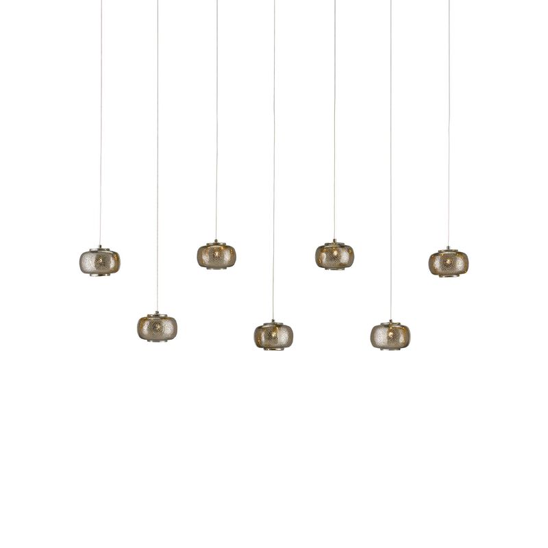 Pepper 57 Inch 7 Light LED Linear Suspension Light by Currey and Company