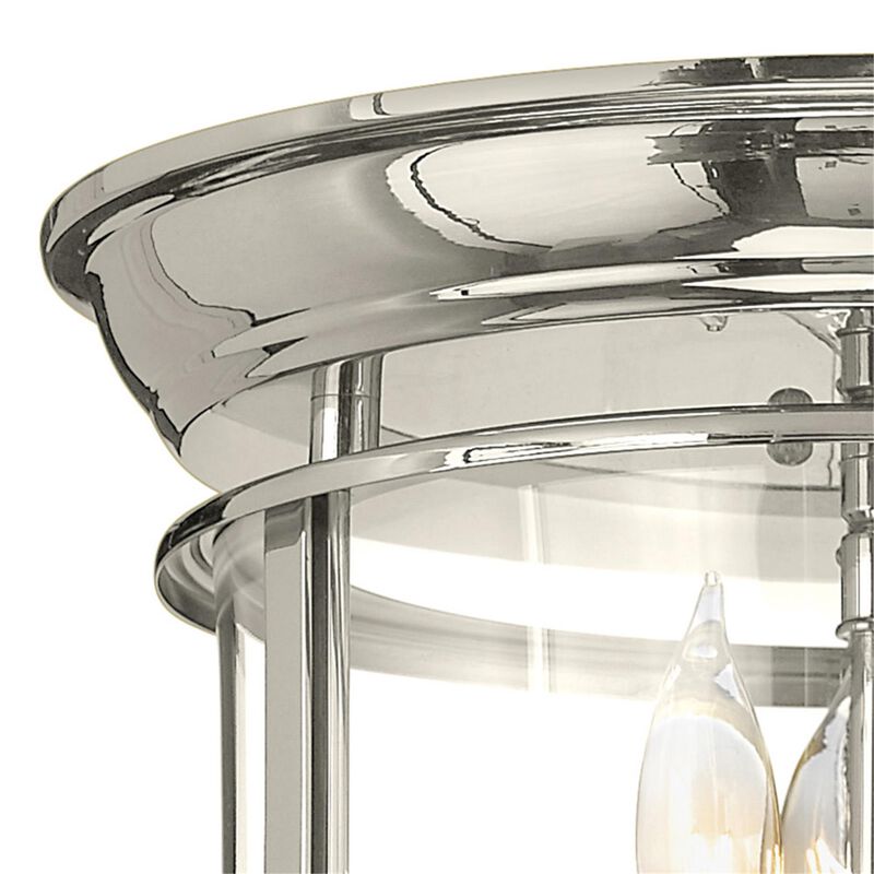 Gentry 12 Inch 3 Light Flush Mount by Hinkley