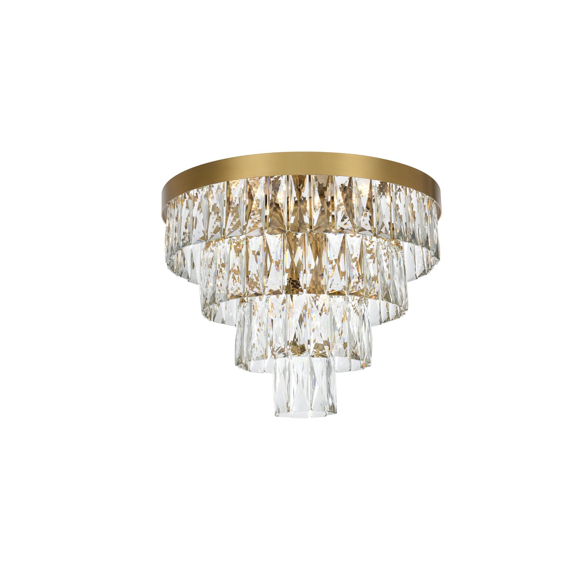 Shown in Satin Gold And Clear finish and Rc crystal