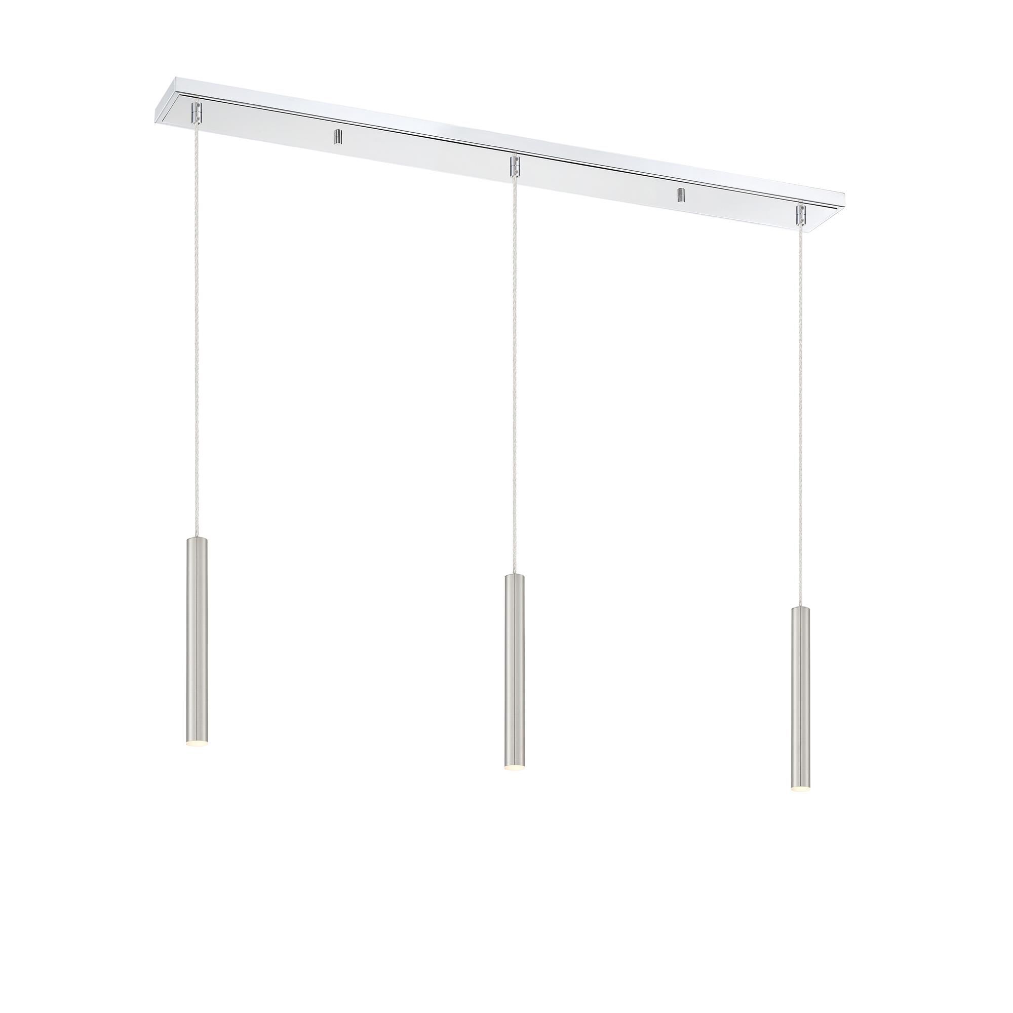 Shown in Chrome finish and Steel glass and Steel shade