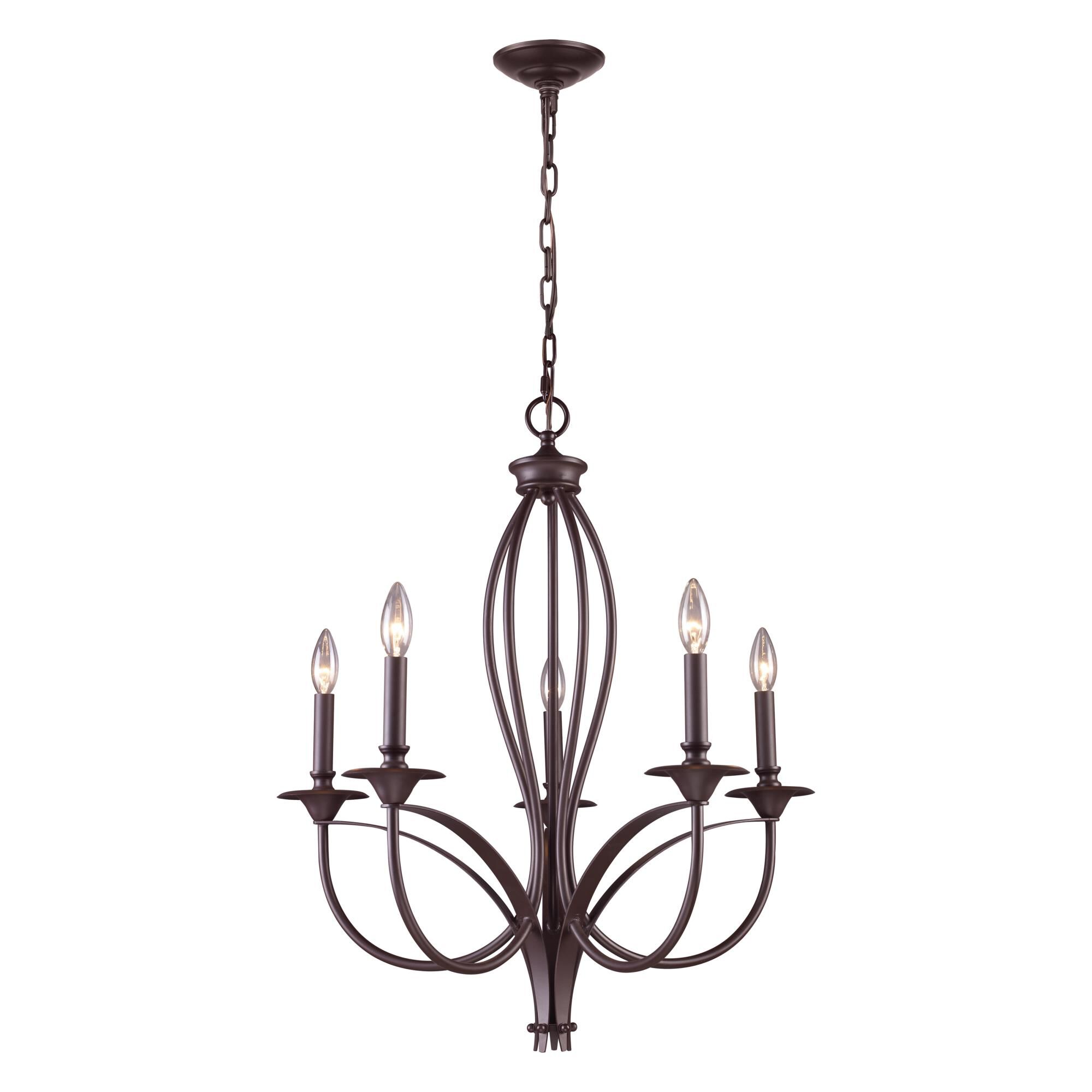Medford 26 Inch 5 Light Chandelier by ELK Lighting