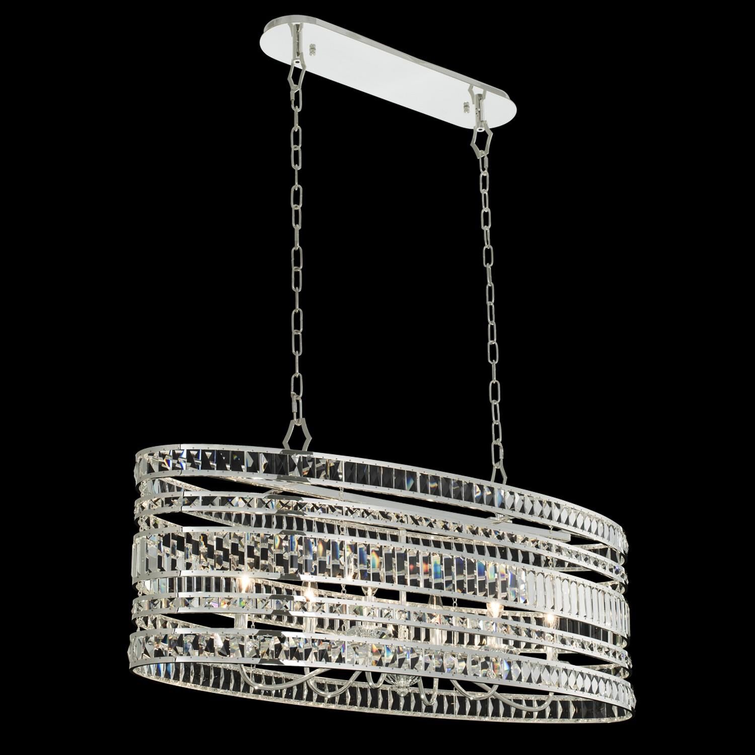 Shown in Polished Silver finish and Firenze crystal